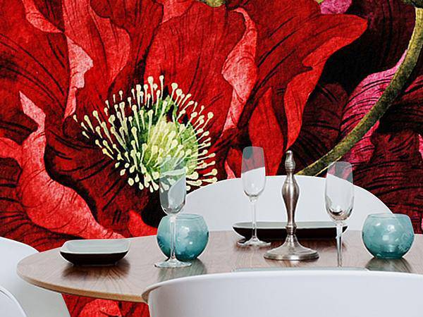 Our Top 7 Red Commercial Wallpaper and Murals