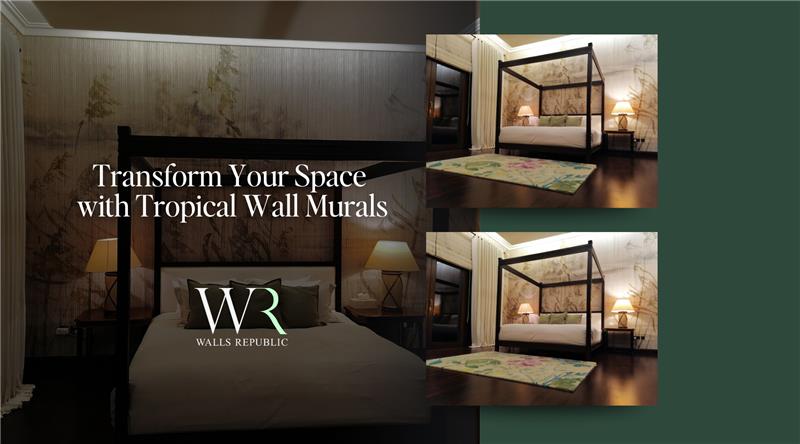 Transform Your Space with Tropical Wall Murals
