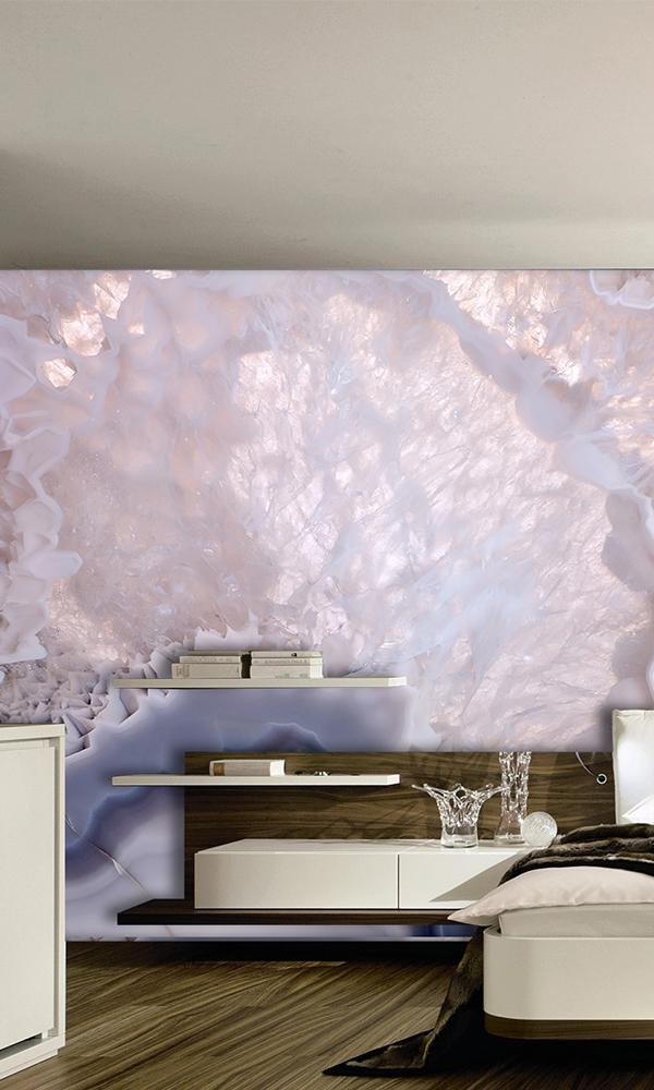 Pink & Grey Pastel Marble Mural Wallpaper M9312