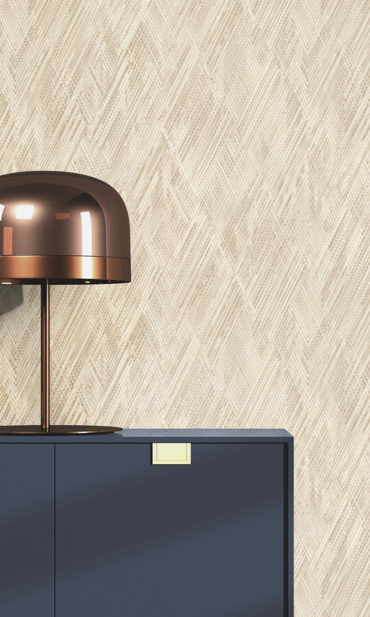 Beige Playful Textured Geometric Wallpaper R8640