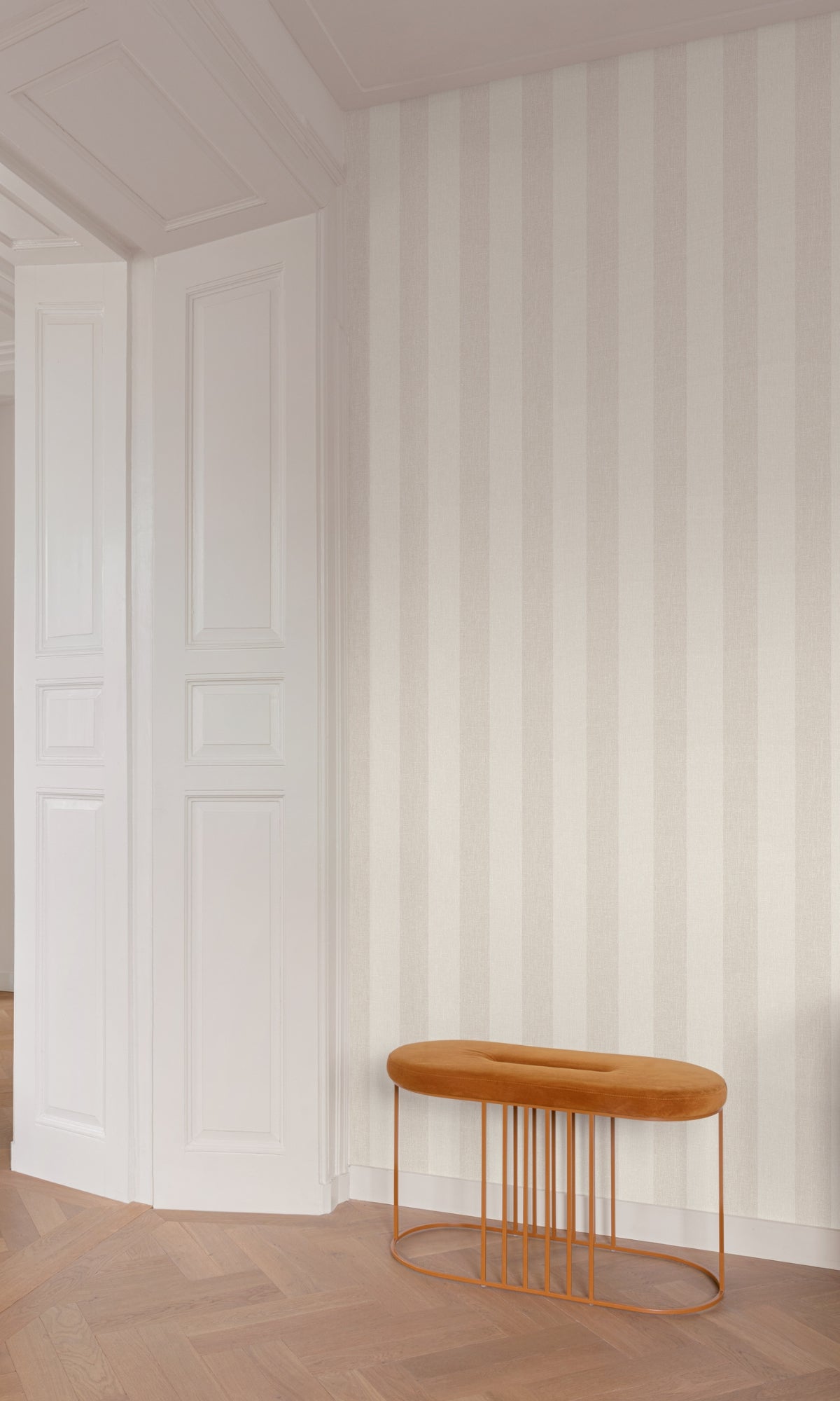 Beige Simple Stripes Wallpaper R8771