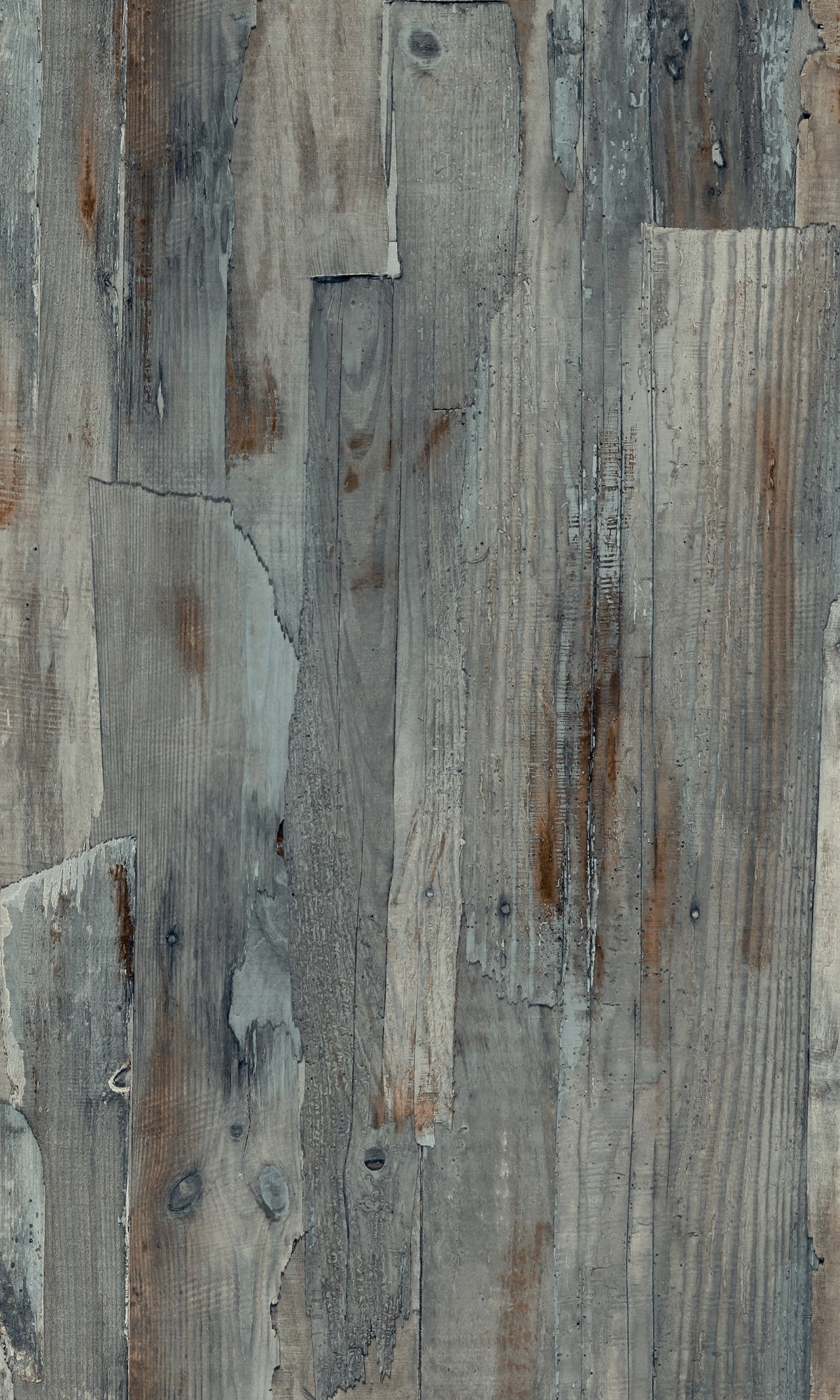Blue Aesthetic Distressed Wood Wallpaper R8884