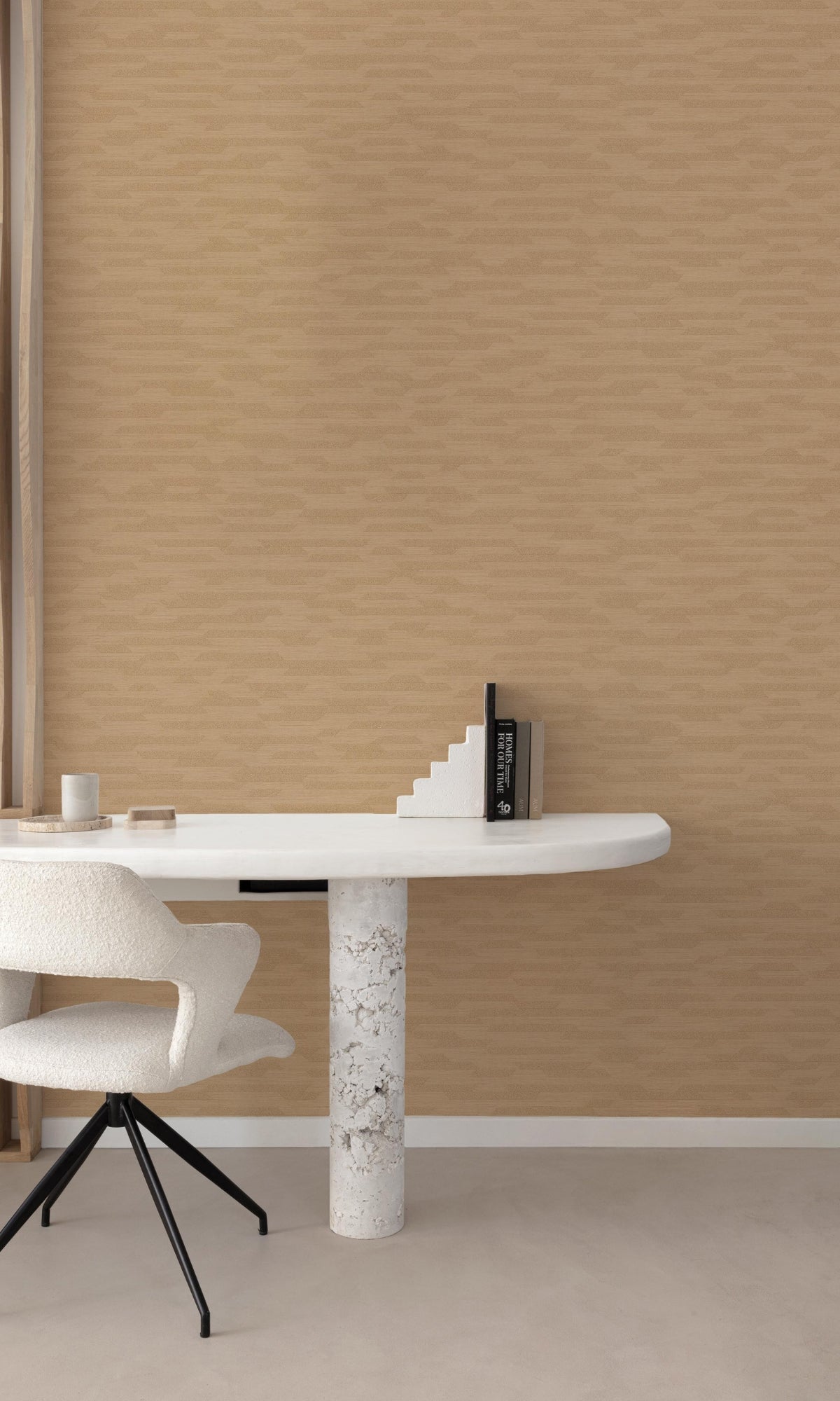 Brown Abstract Geometric Motives Wallpaper R9267