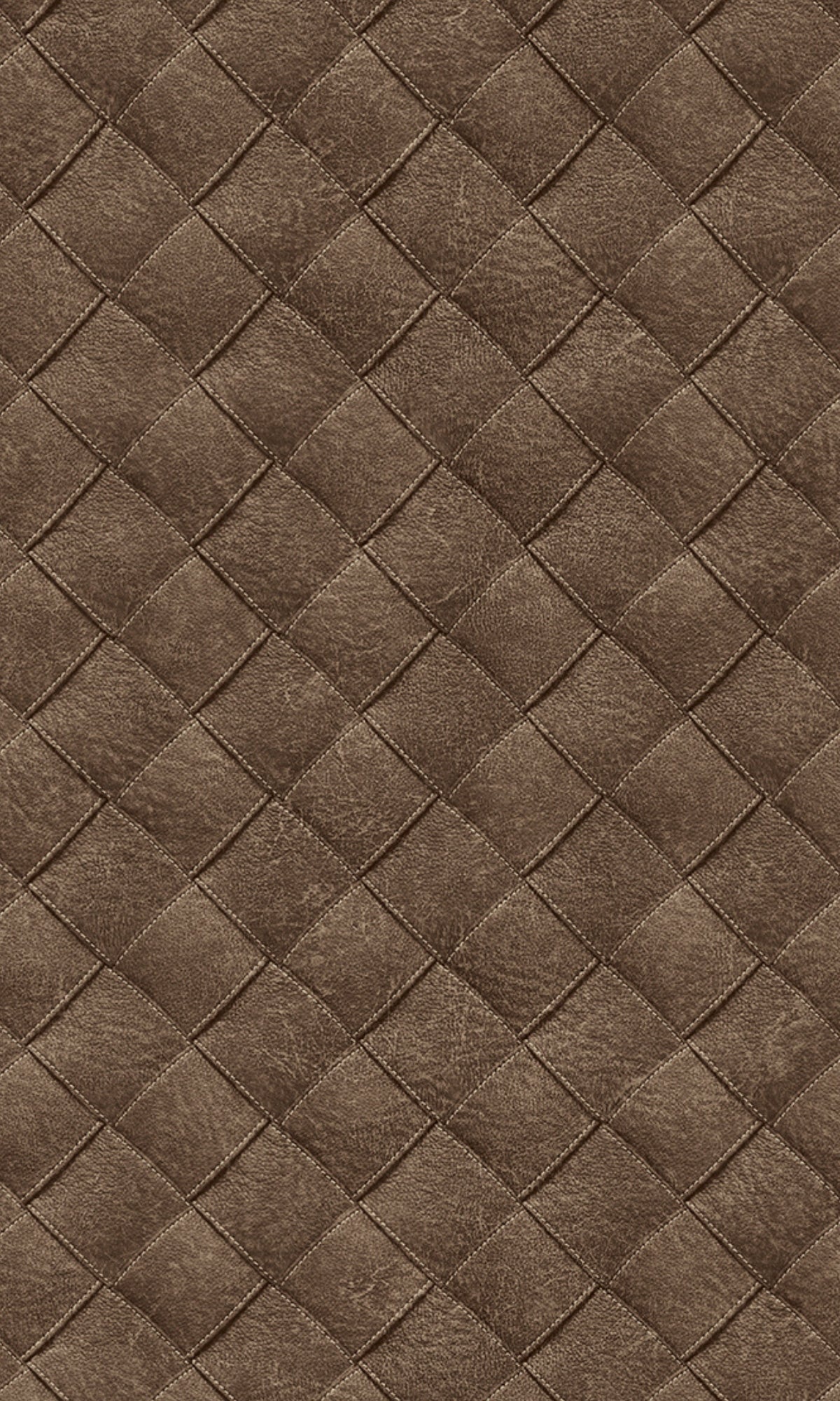 Brown Leather Patchwork Geometric Wallpaper R8245