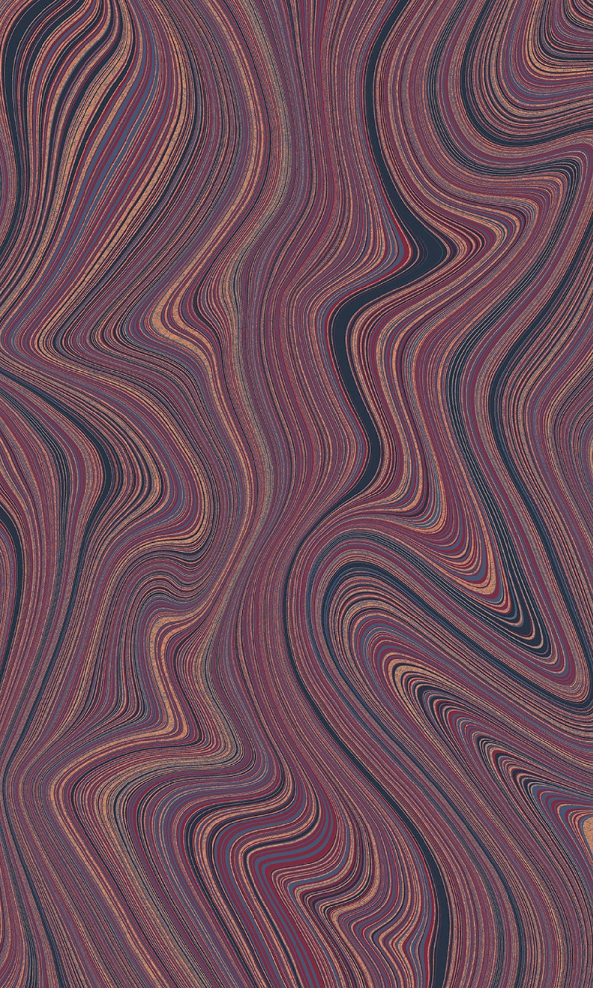Burgundy Red Abstract Geometric Curve Lines Wallpaper R9186