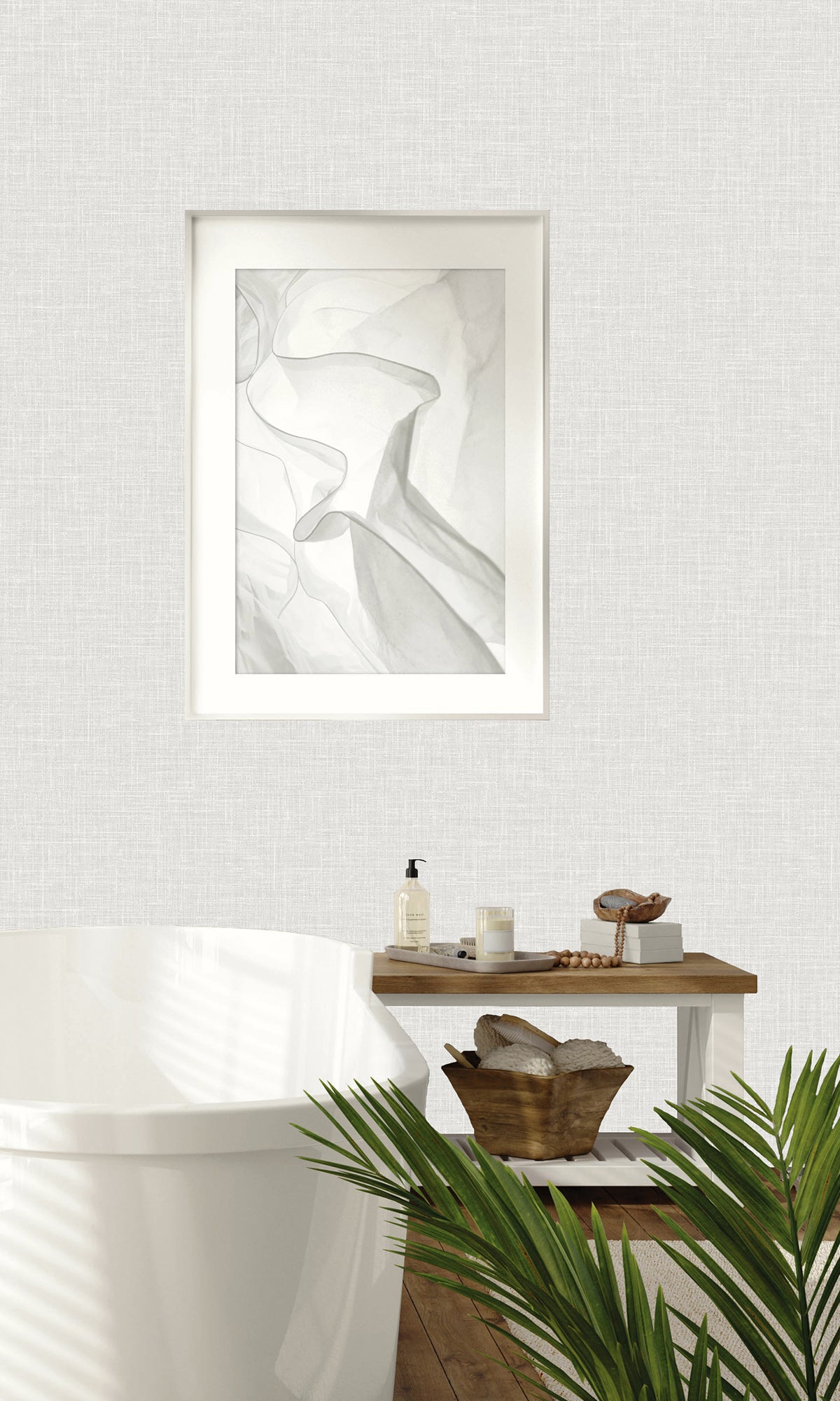 Cotton Plain Knit Textured Vinyl Commercial Wallpaper C7680
