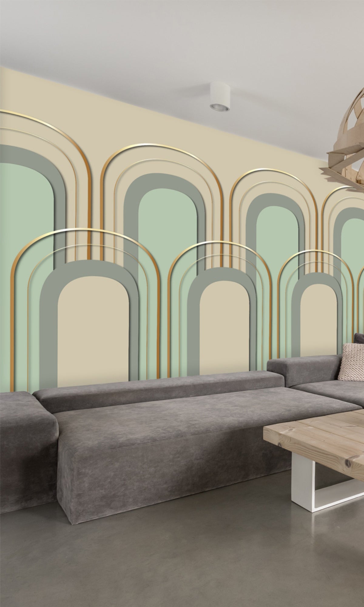 Colorful Arch Deco Mural Wallpaper M1355