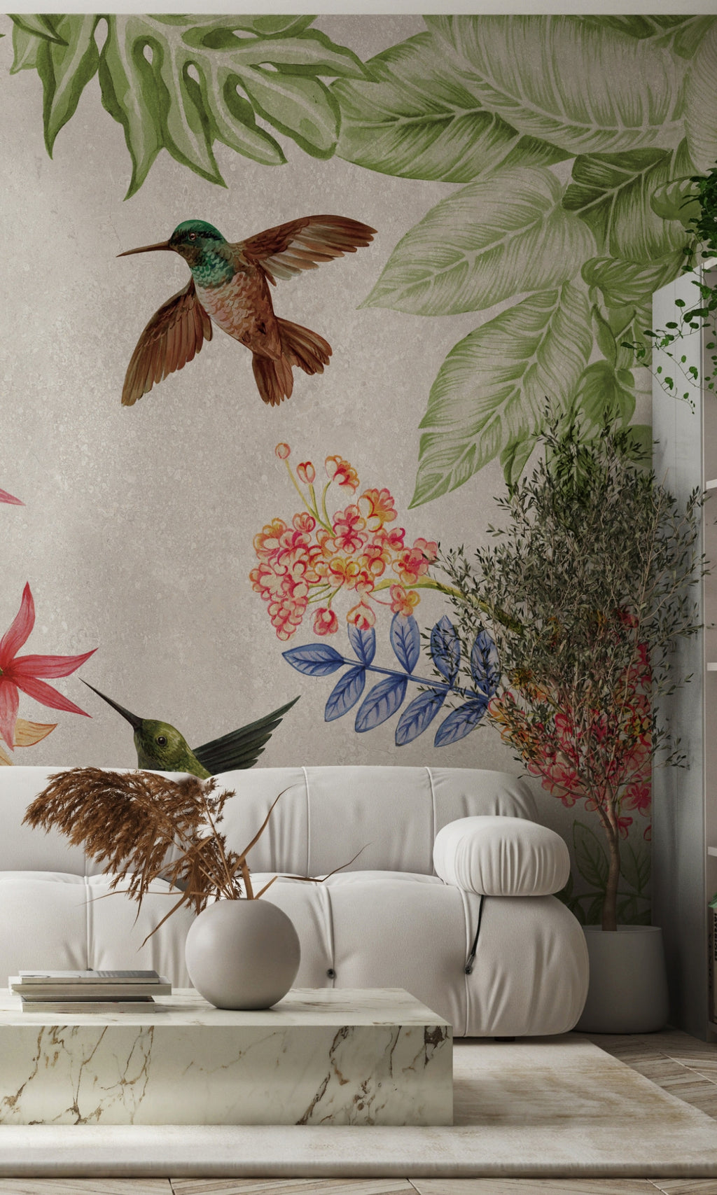 Colorful Big Set Watercolor Mural Wallpaper M1425 – Walls Republic US