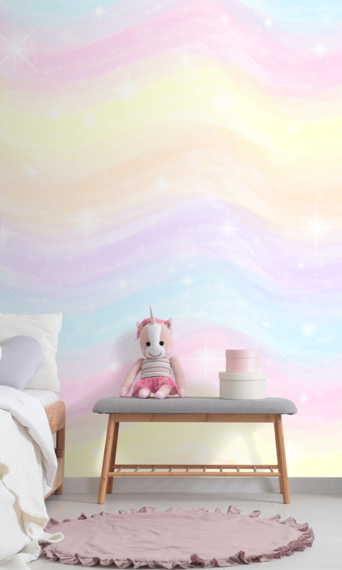 Colorful Pastel Sky Mural Wallpaper M1449