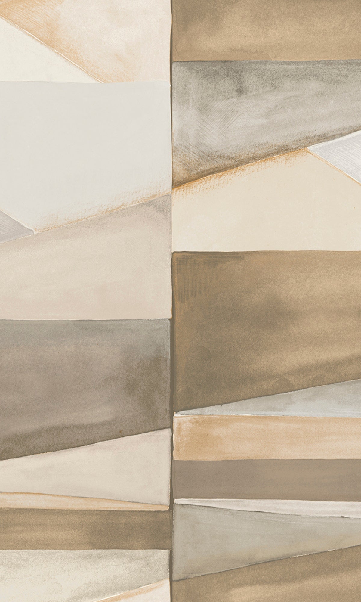 Earthy Beige Gradient Blocks Geometric Wallpaper R9175