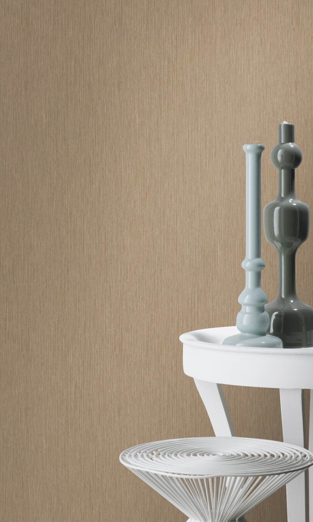 Golden Brown Plain Textured Wallpaper R8656