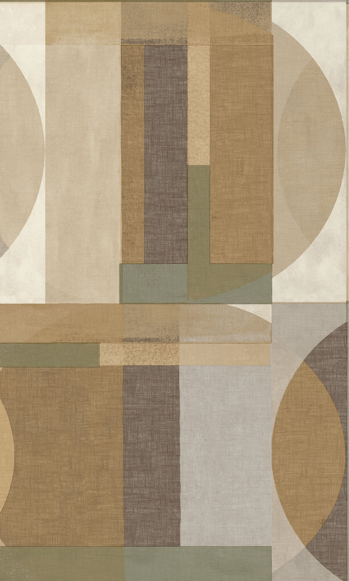 Green  Coloured Geometric Circles Wallpaper R9200