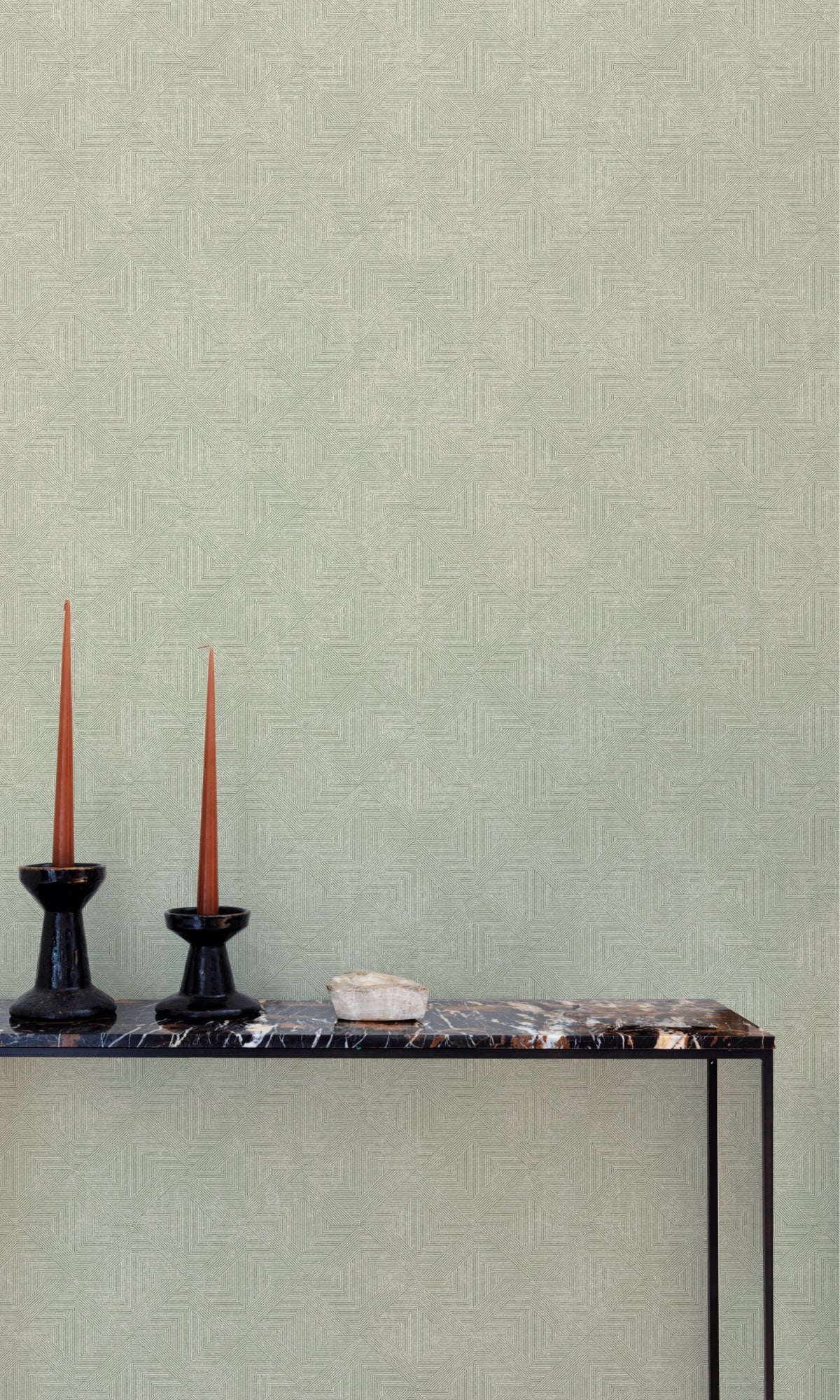 Green Soft Diamond Geometric Wallpaper R9291