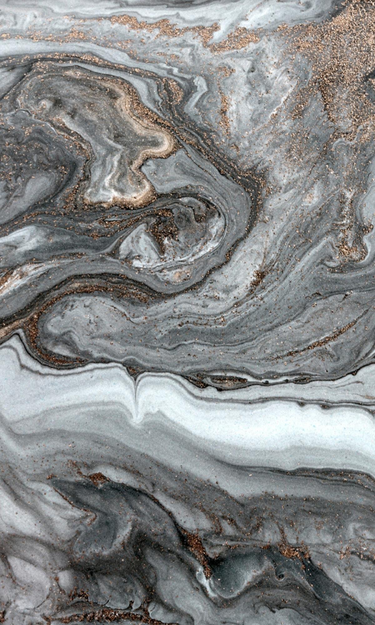 Grey Marble with Golden Streaks Mural Wallpaper M1148
