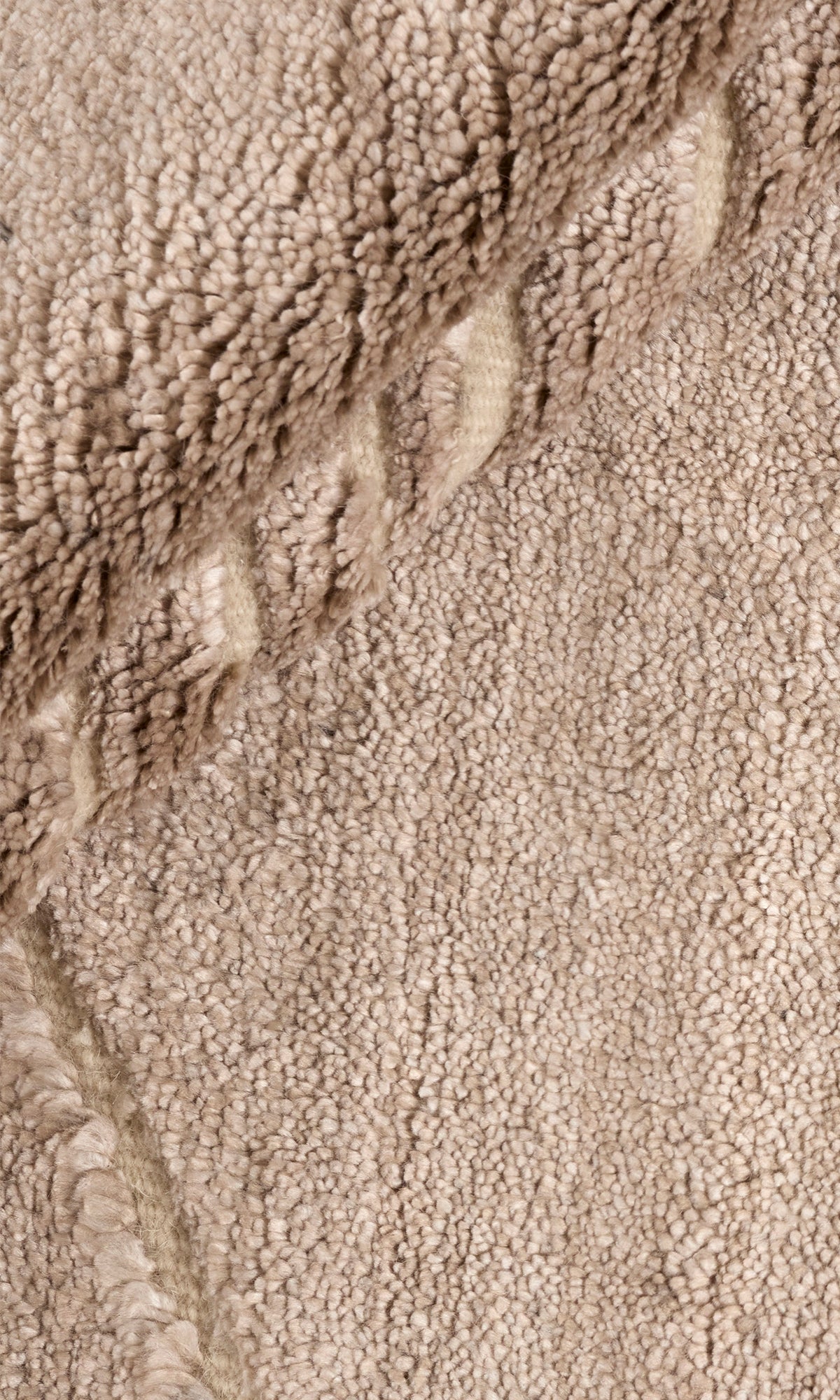 Beige Geometric Fields Hand Knotted Rectangular Luxury Rugs