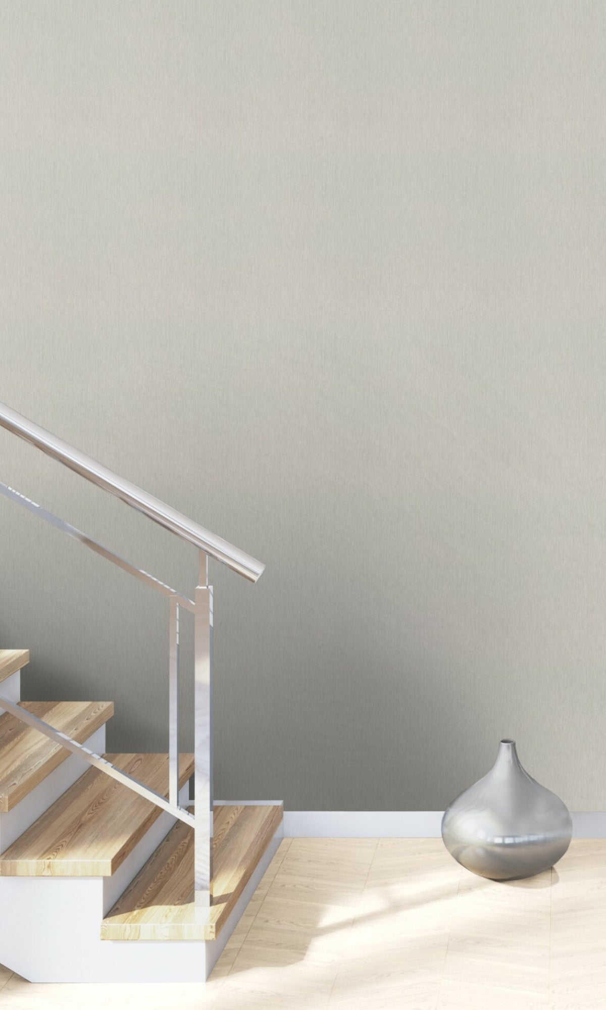 Light Grey Plain Textured Wallpaper R8653