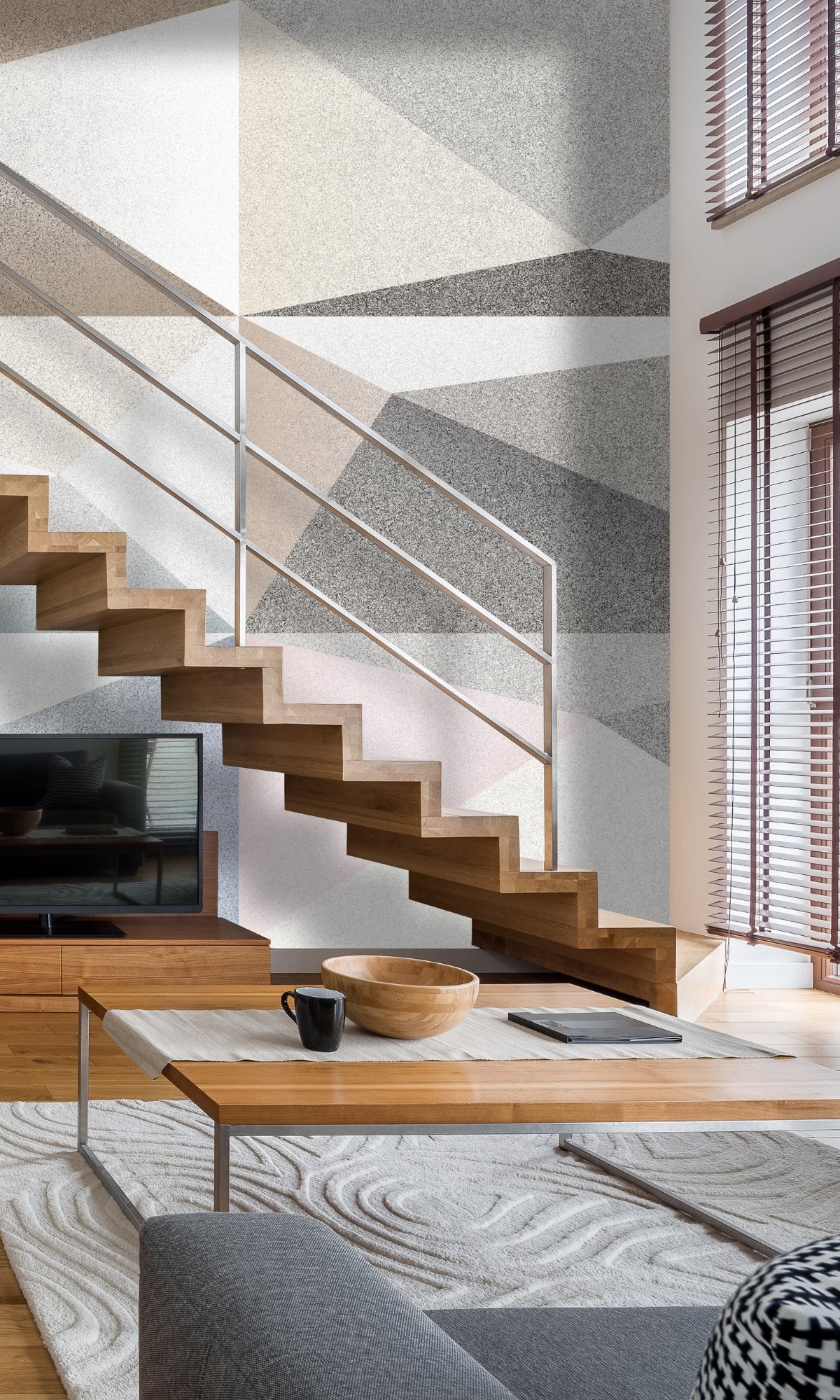 Neutral Ceramic Tiles Mural Wallpaper M1315
