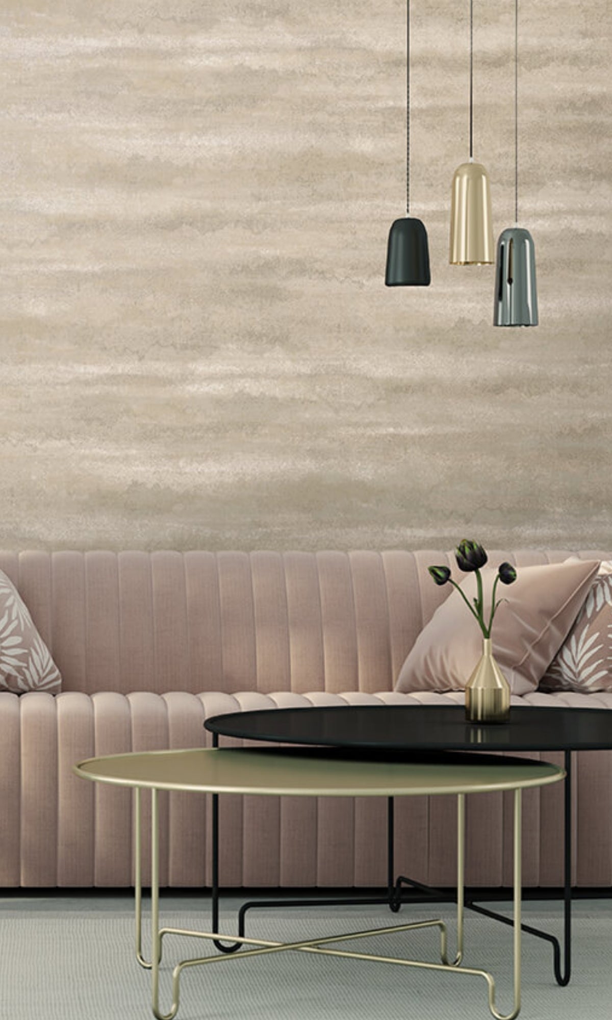 Neutral Metallic Glassbeads Wallpaper R8430