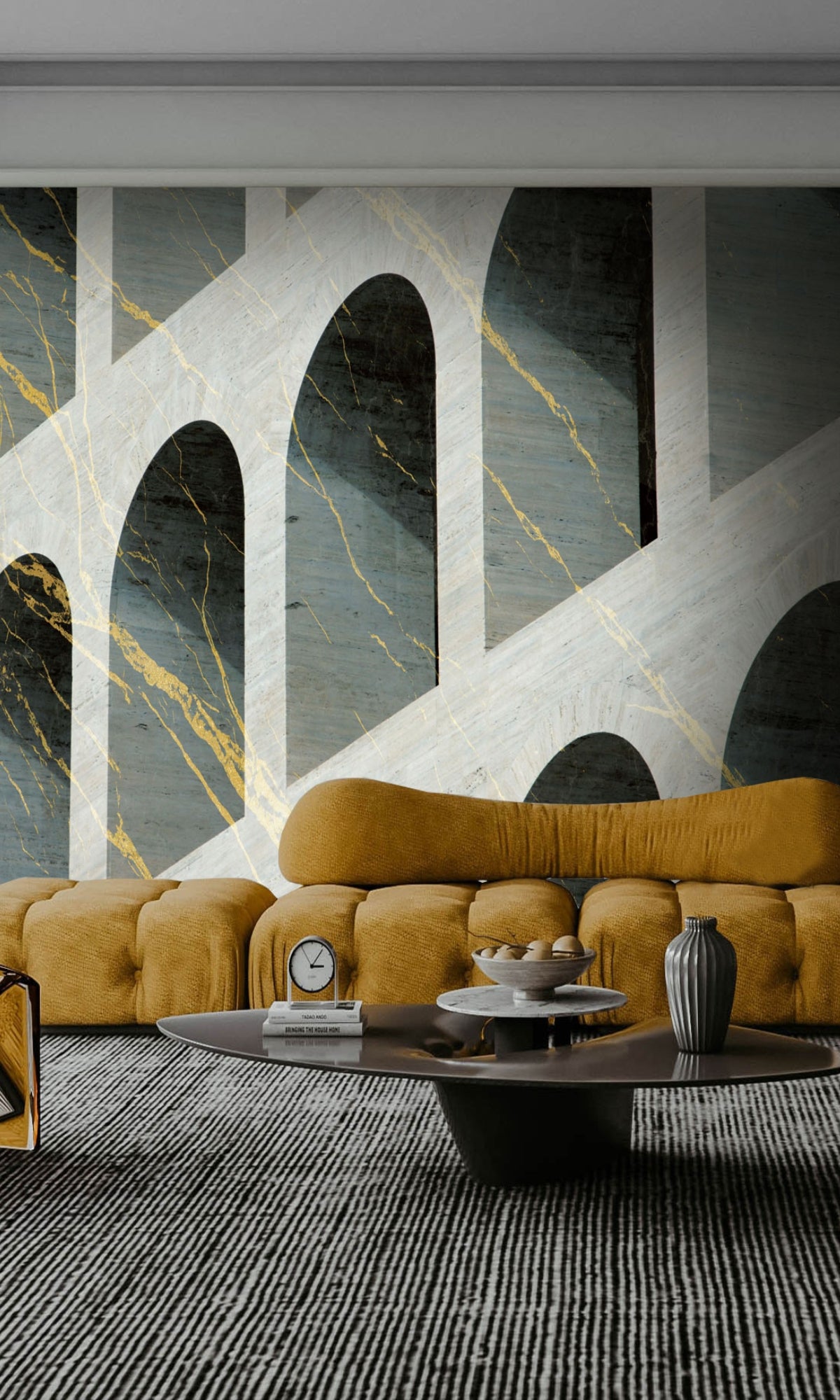 Neutral Palazzo Della Mural Wallpaper M1367