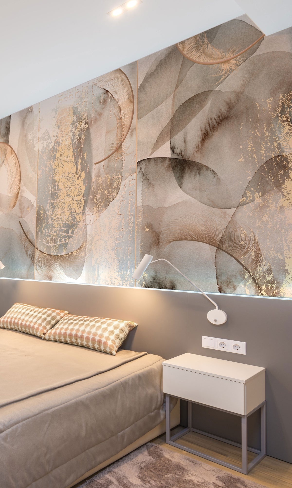 Neutral Scandinavian Style Mural Wallpaper M1364