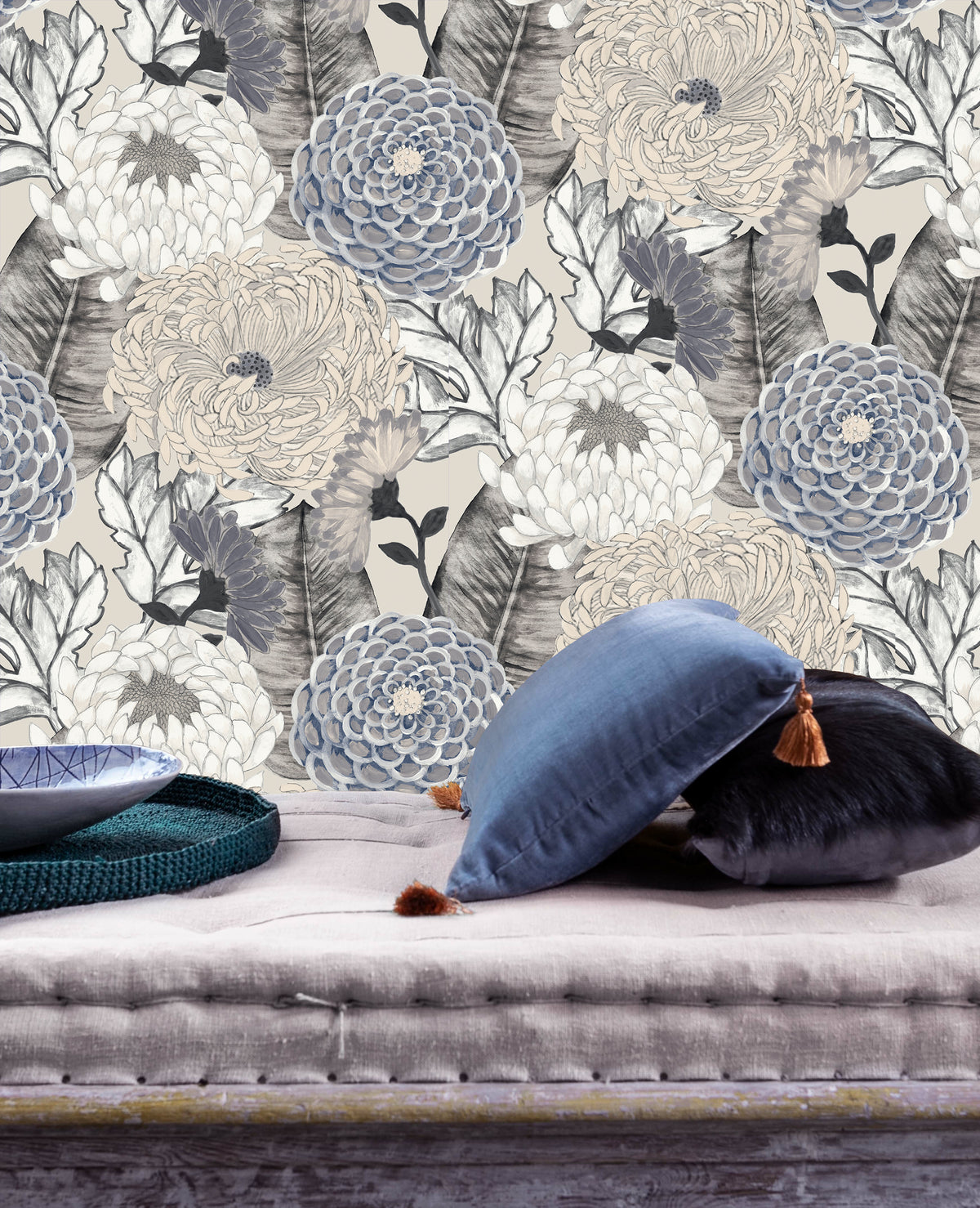 bold floral blossoms, floral backdrop, flower backdrop, floral backdrop wallpaper, flower motif, flower background, floral background, floral background wallpaper, floral peel and stick wallpaper, flower wallpaper, floral wallpaper, floral wallpaper flowers, aesthetic flower wallpaper, repeating wallpaper pattern, textured wallpaper, textured wallpaper accent wall, textured wallpaper ideas, bold floral wallpaper, grey floral wallpaper, floral wallpaper for home