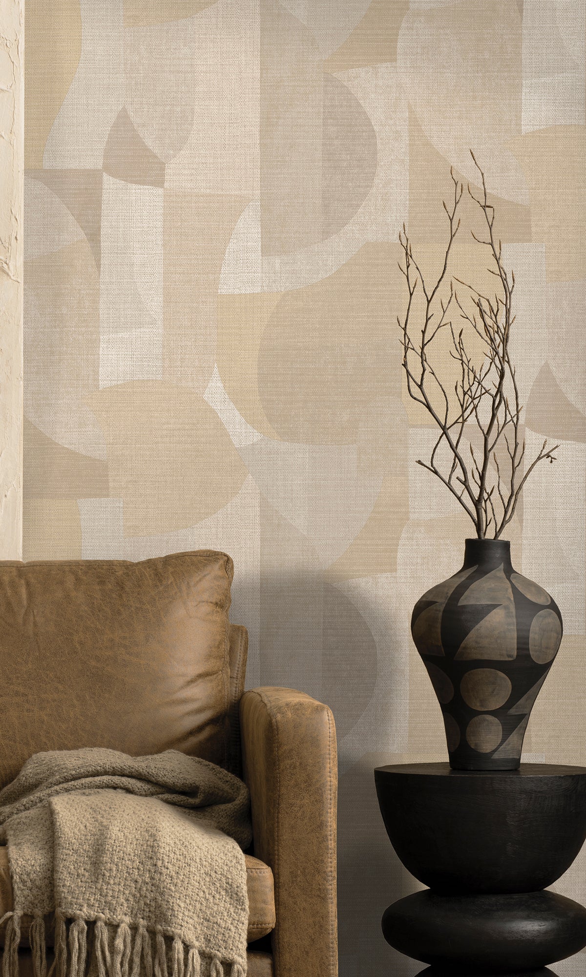 Sahara Wallpaper Collection, Sahara Collection, Non-woven Substrate, Paste the Wall, Strippable, Good lightfastness, Spongeable, Bedroom Wallpaper, Living Room Wallpaper, Living Room Wallpaper, Dining Room Wallpaper, Children's Room Wallpaper, Study Room Wallpaper, Home Office Wallpaper, Powder Room Wallpaper, Foyer Wallpaper, Home Wallpaper, Home Wallcovering, Wallpaper for Homes, Earth-inspired wallpaper, Warm and rustic wallpaper, Desert-inspired hues, soft geo print wallpaper, sand wallpaper