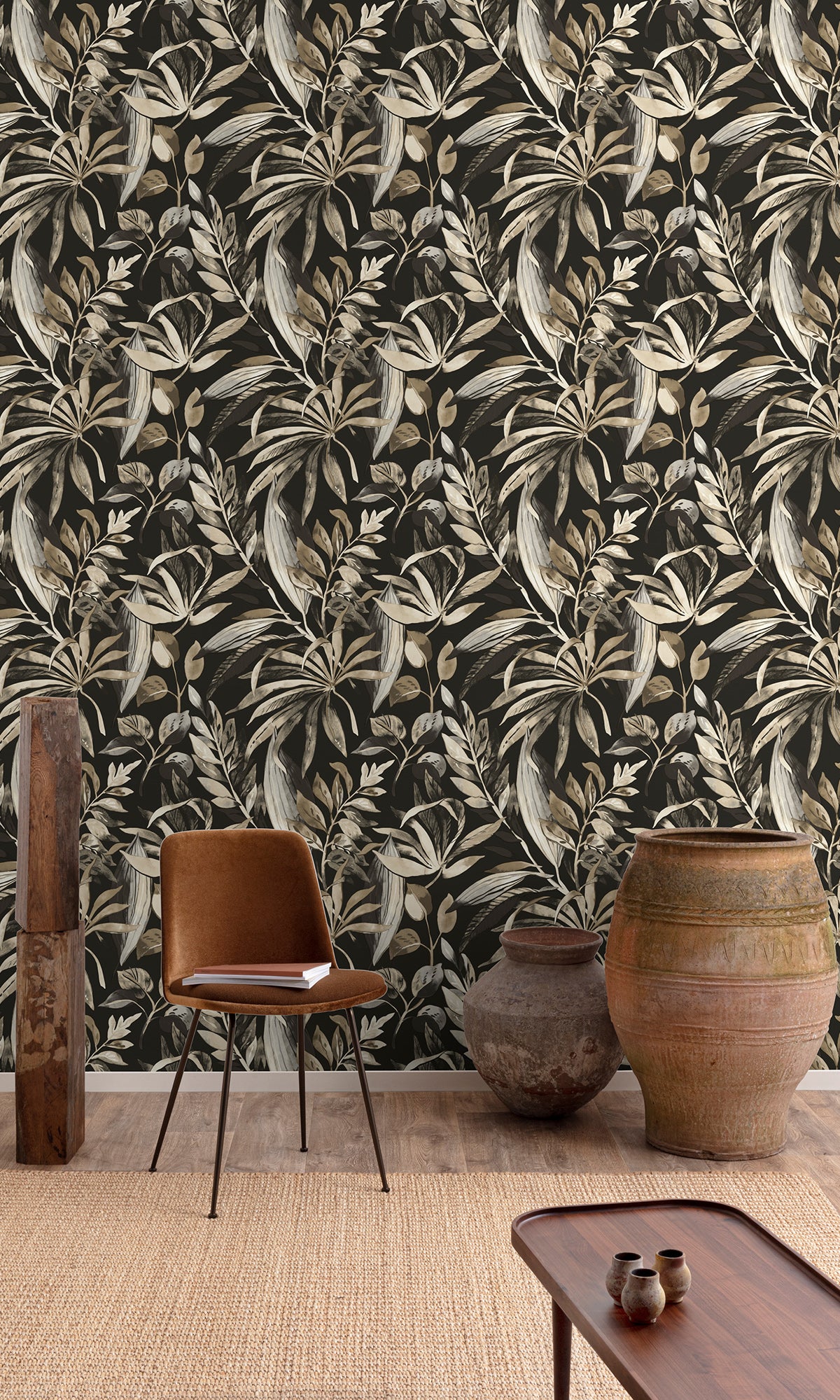 Arrowtown/Tuatara Branch/ Leaves Motives Wallpaper R9733
