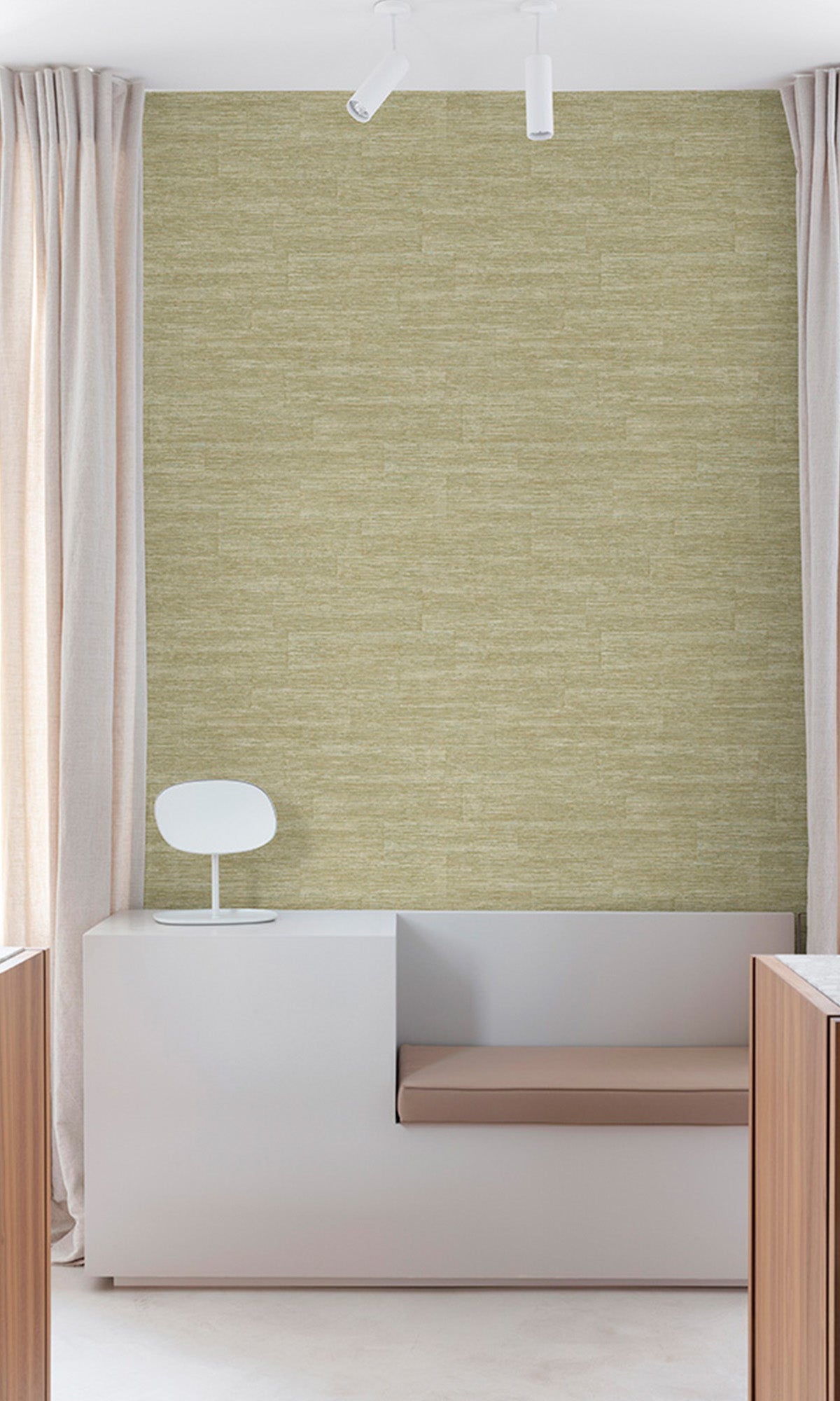 Autumn Sage Faux Grasscloth Wallpaper R9753