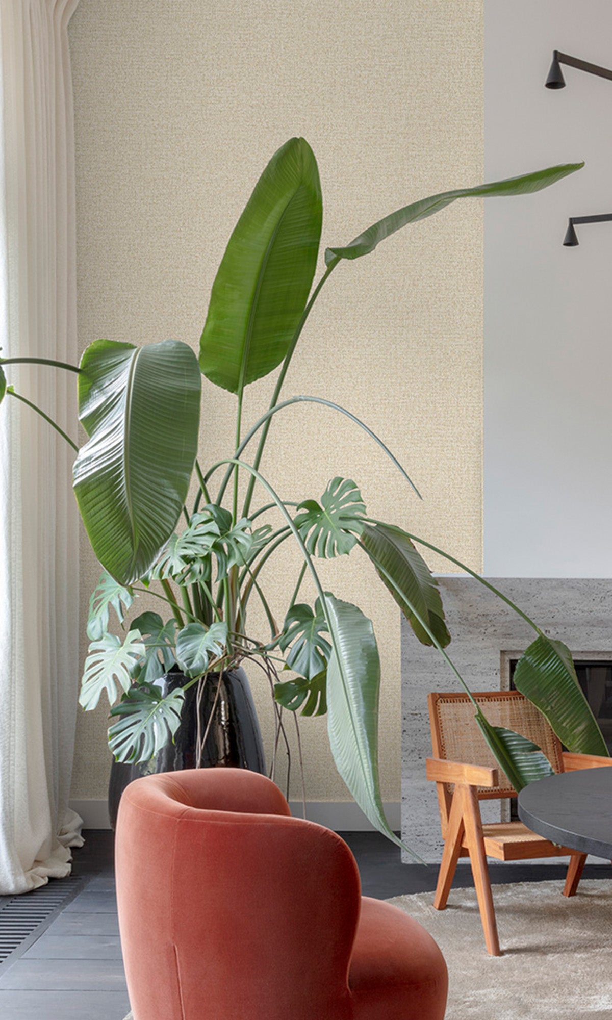 Cotswold Dill Abstract Plain Weave Wallpaper R9755