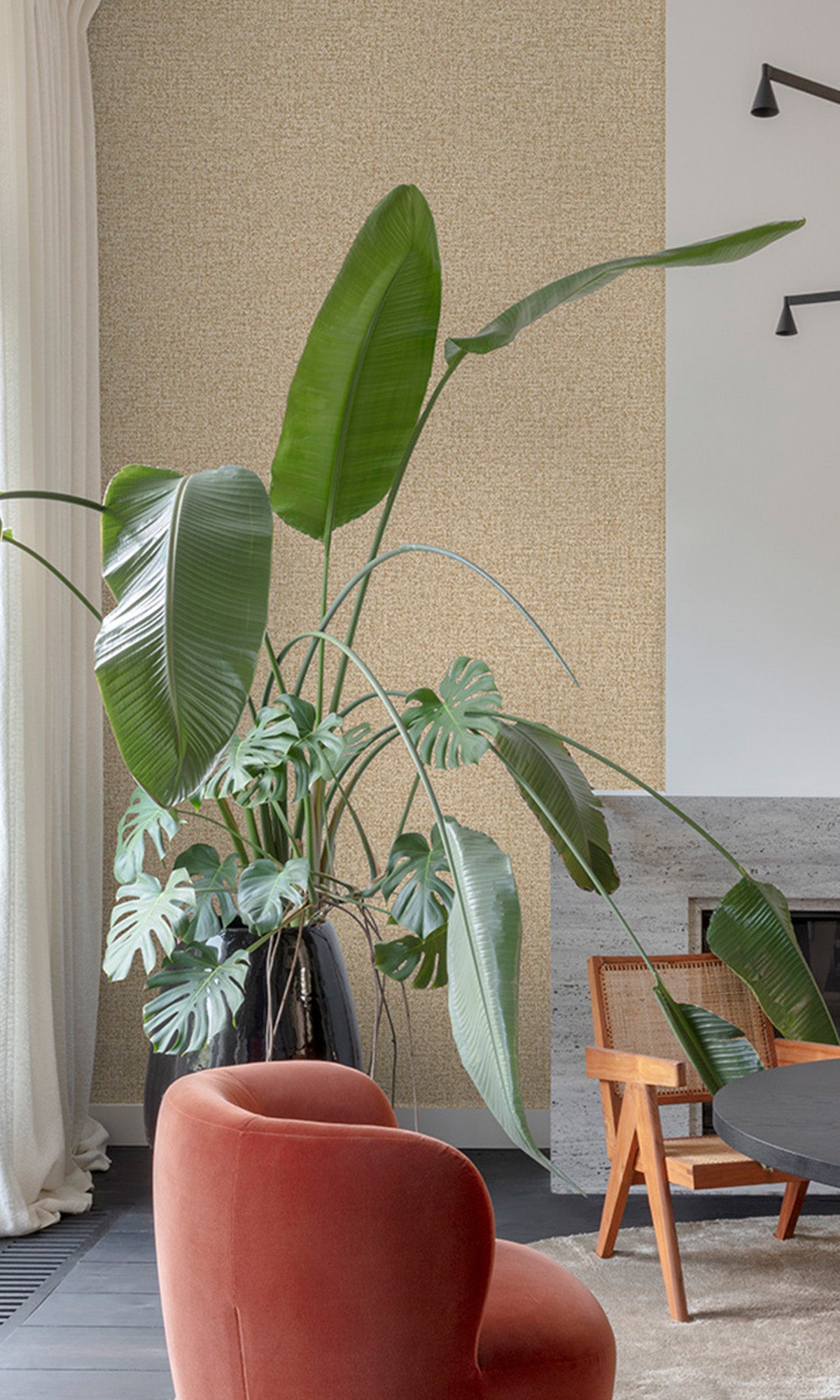 Birchwood Abstract Plain Weave Wallpaper R9760