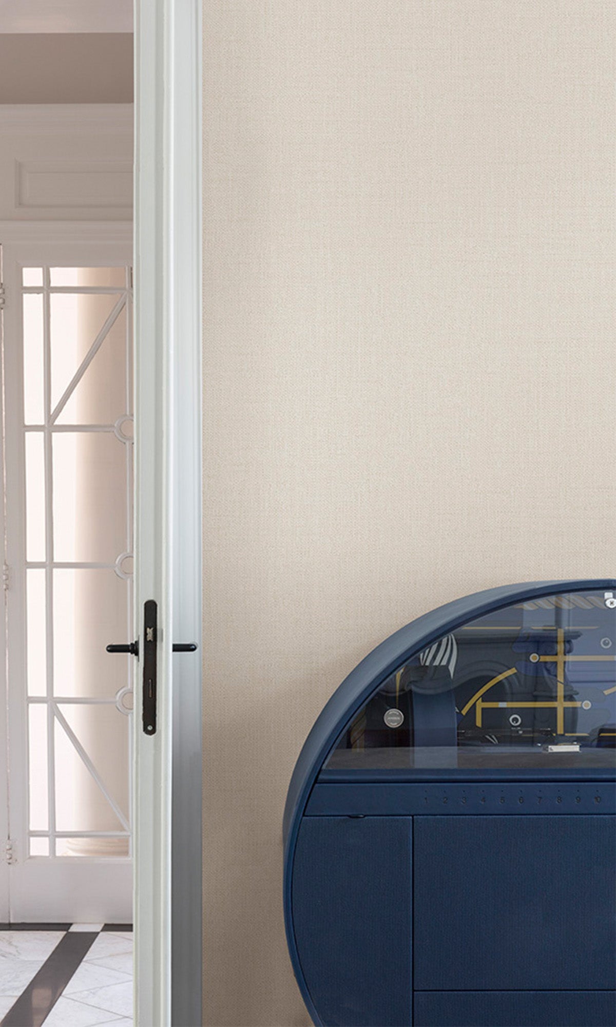 Ambrosia Ivory Fine Weave Wallpaper R9761