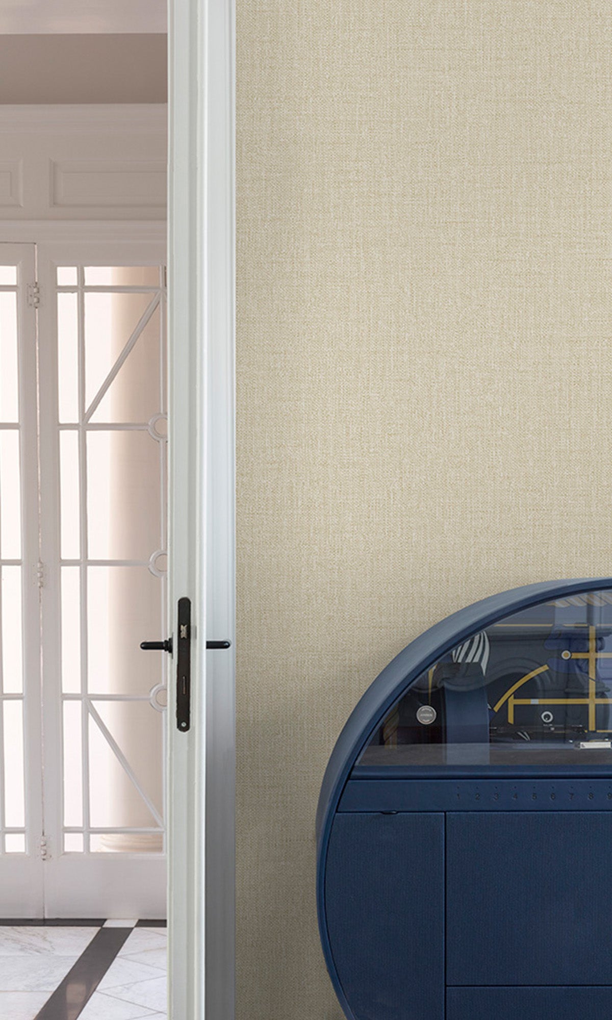 Lime Chalk Fine Weave Wallpaper R9763