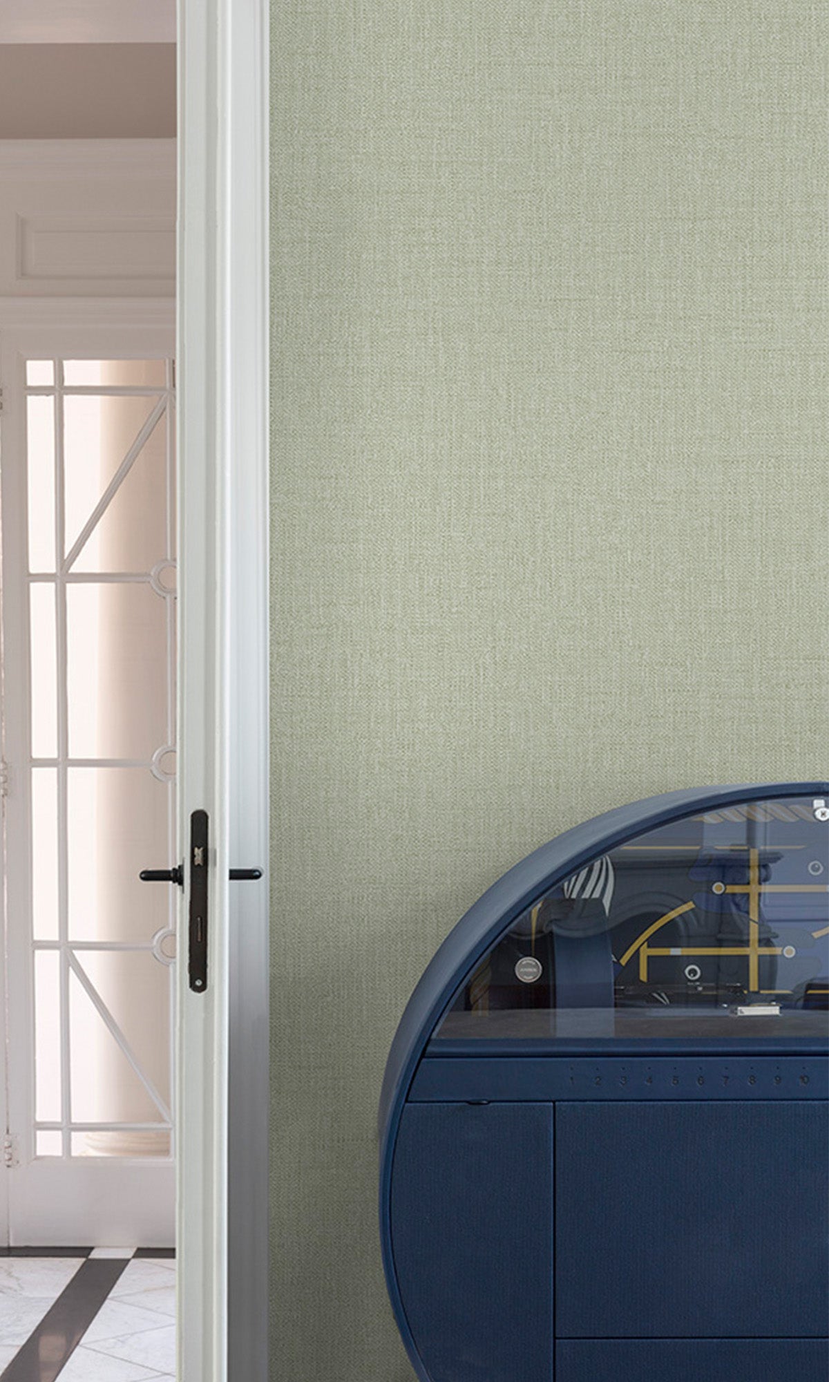 Frosty Pine Fine Weave Wallpaper R9770