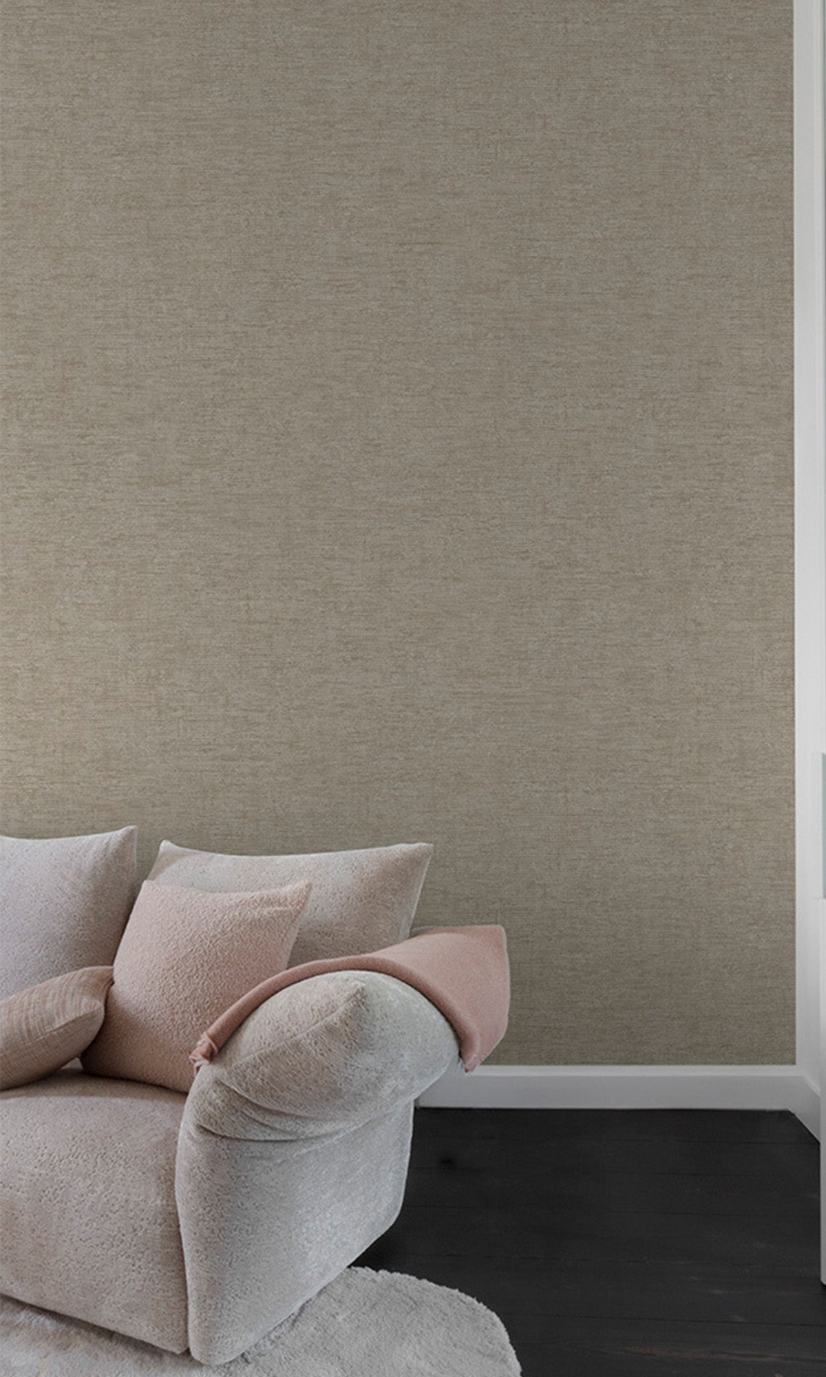 Oyster Grey Faux Concrete Wallpaper R9775