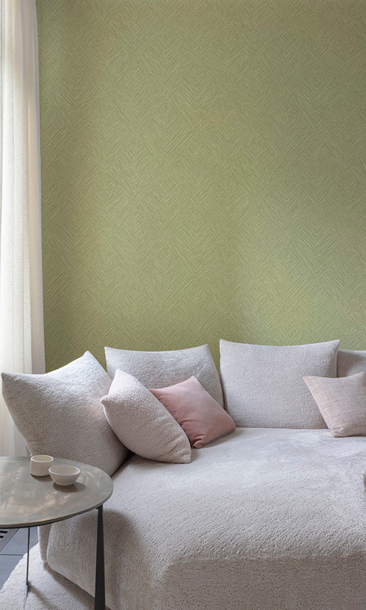 Oregano Tiled Basketweave Wallpaper R9781