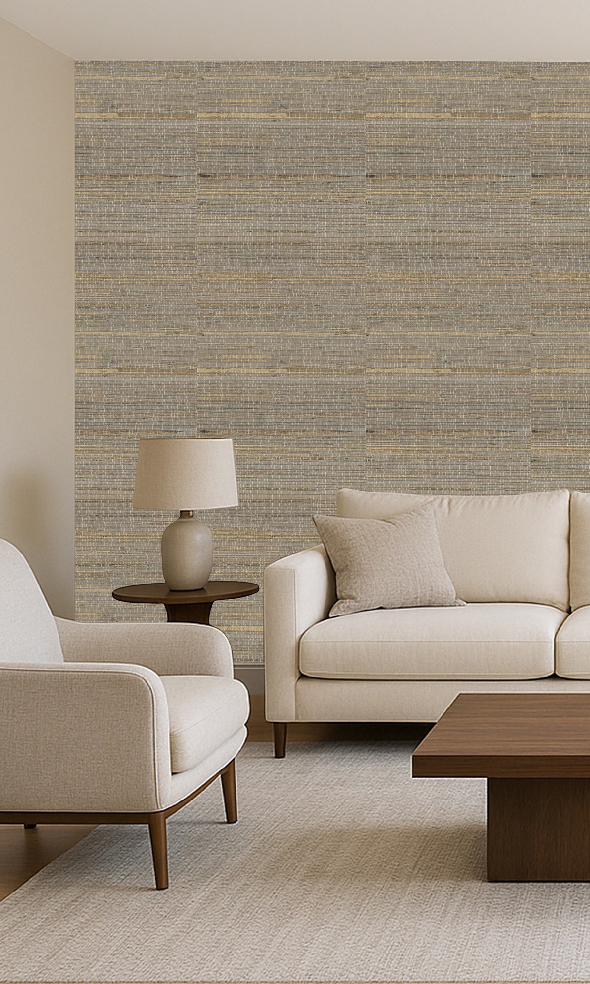 Winter Twig China Hemp Weave Wallpaper R9859