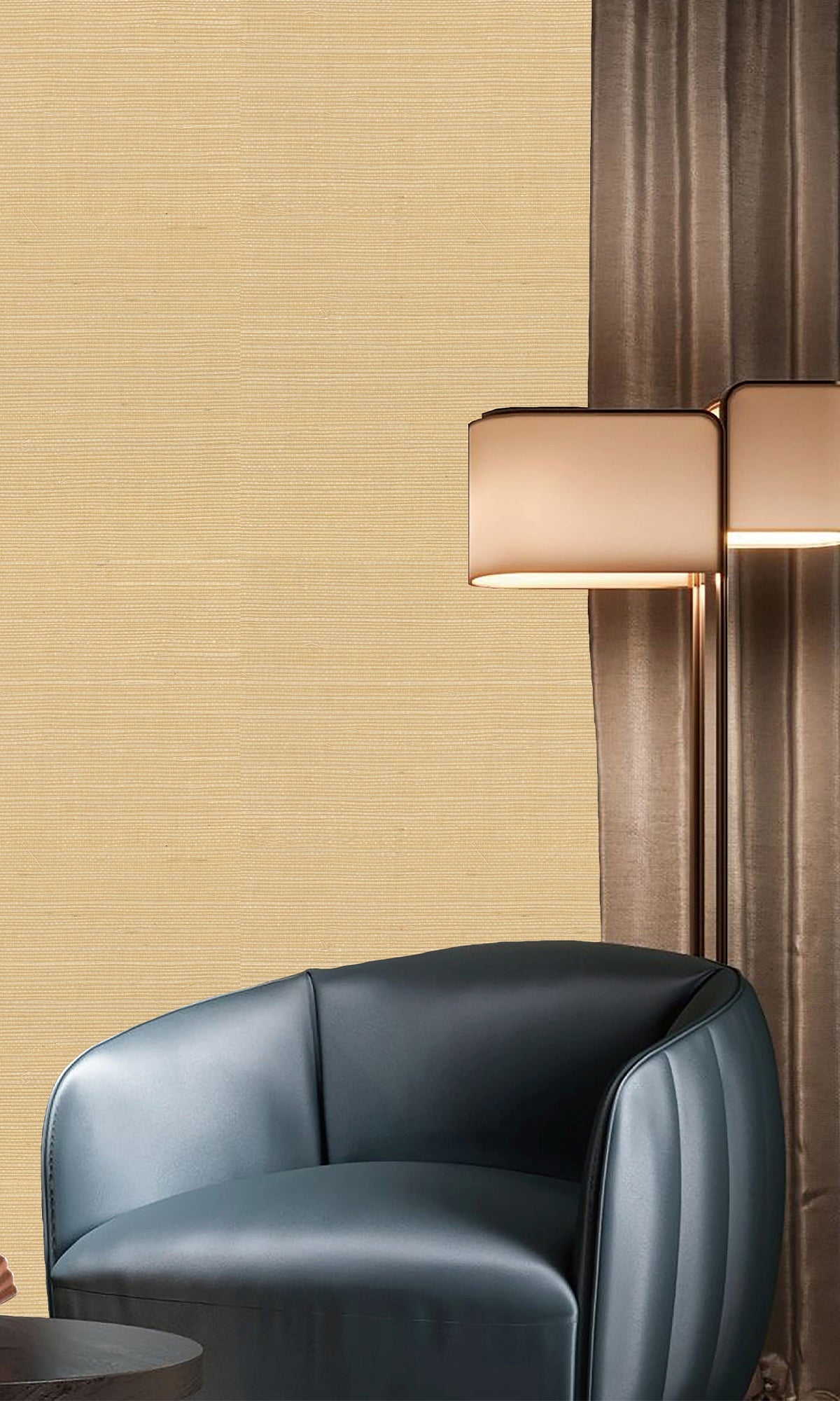 Clumsy Caramel Sisal Weave Wallpaper R9867