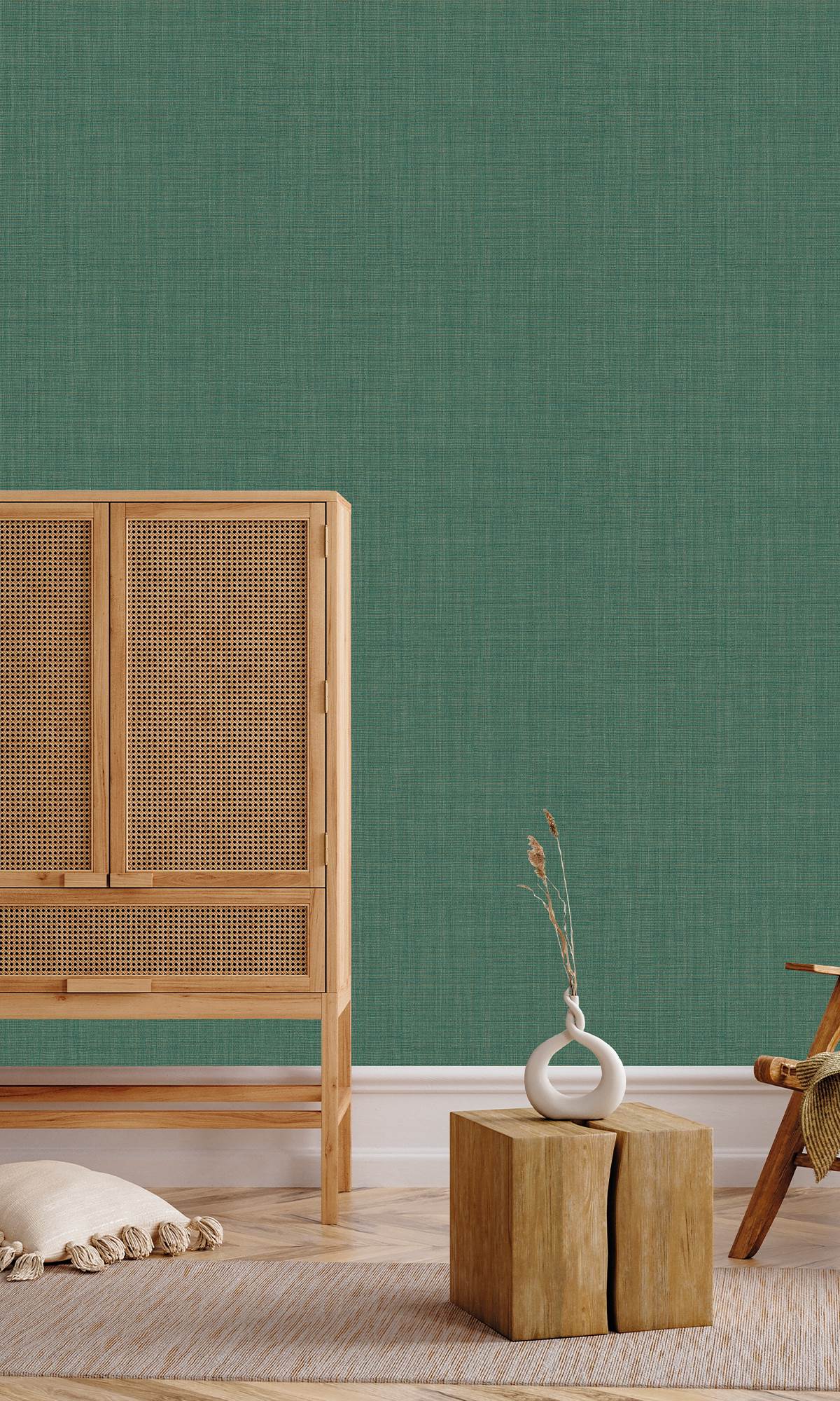 Poker Green Textile Print Wallpaper R9889