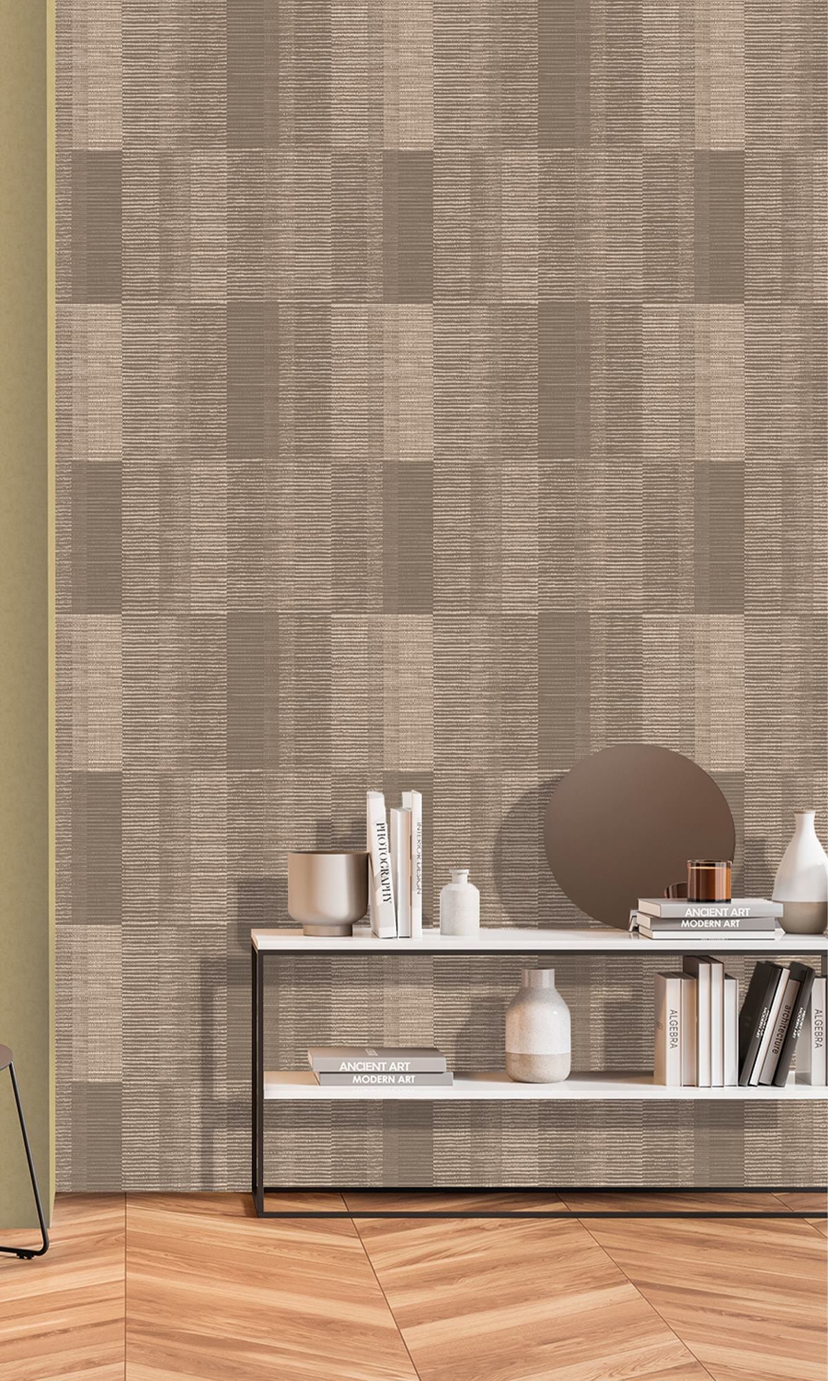 Caribou Tartan Print Wallpaper R9893