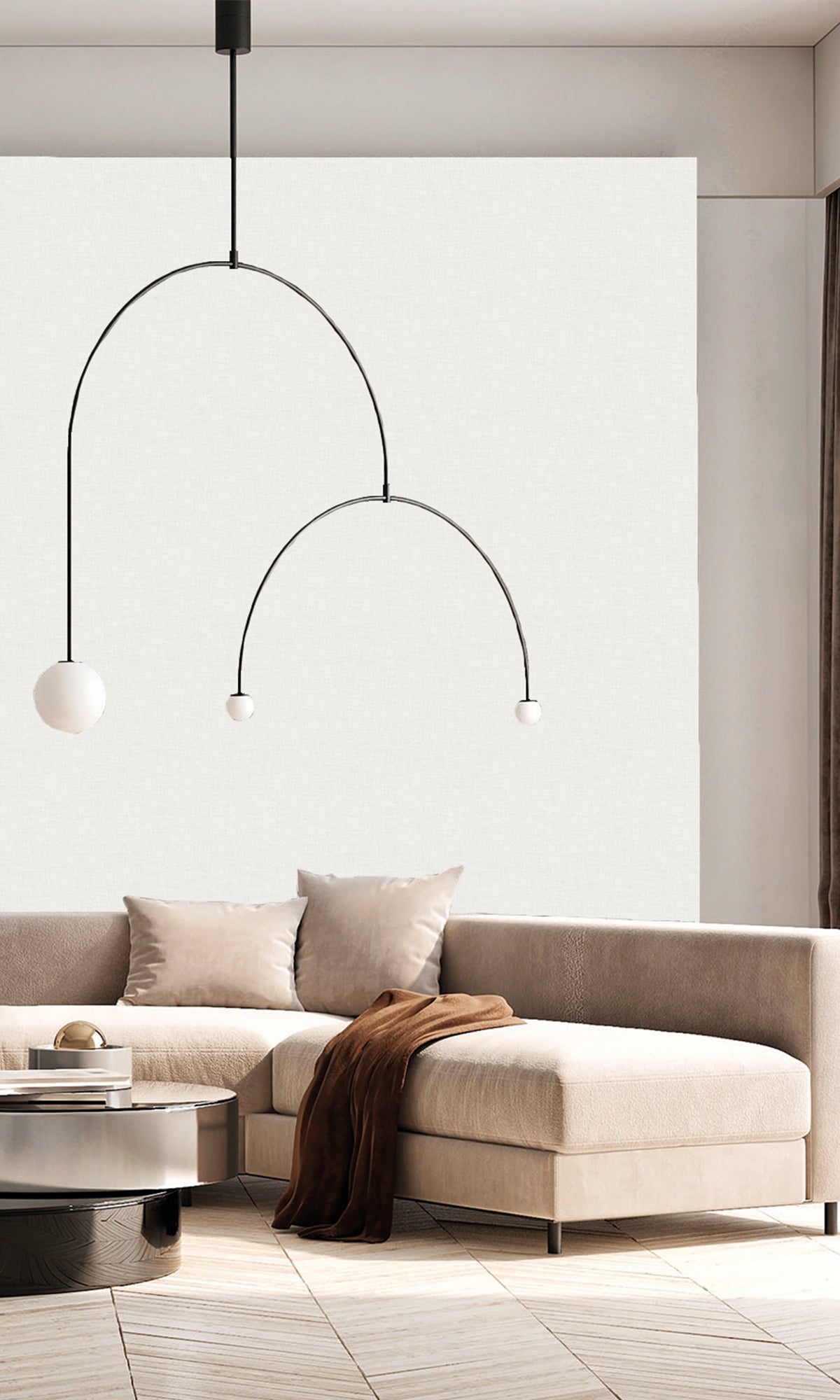 Arctic Cotton Wavy Textile Plain Wallpaper R9951