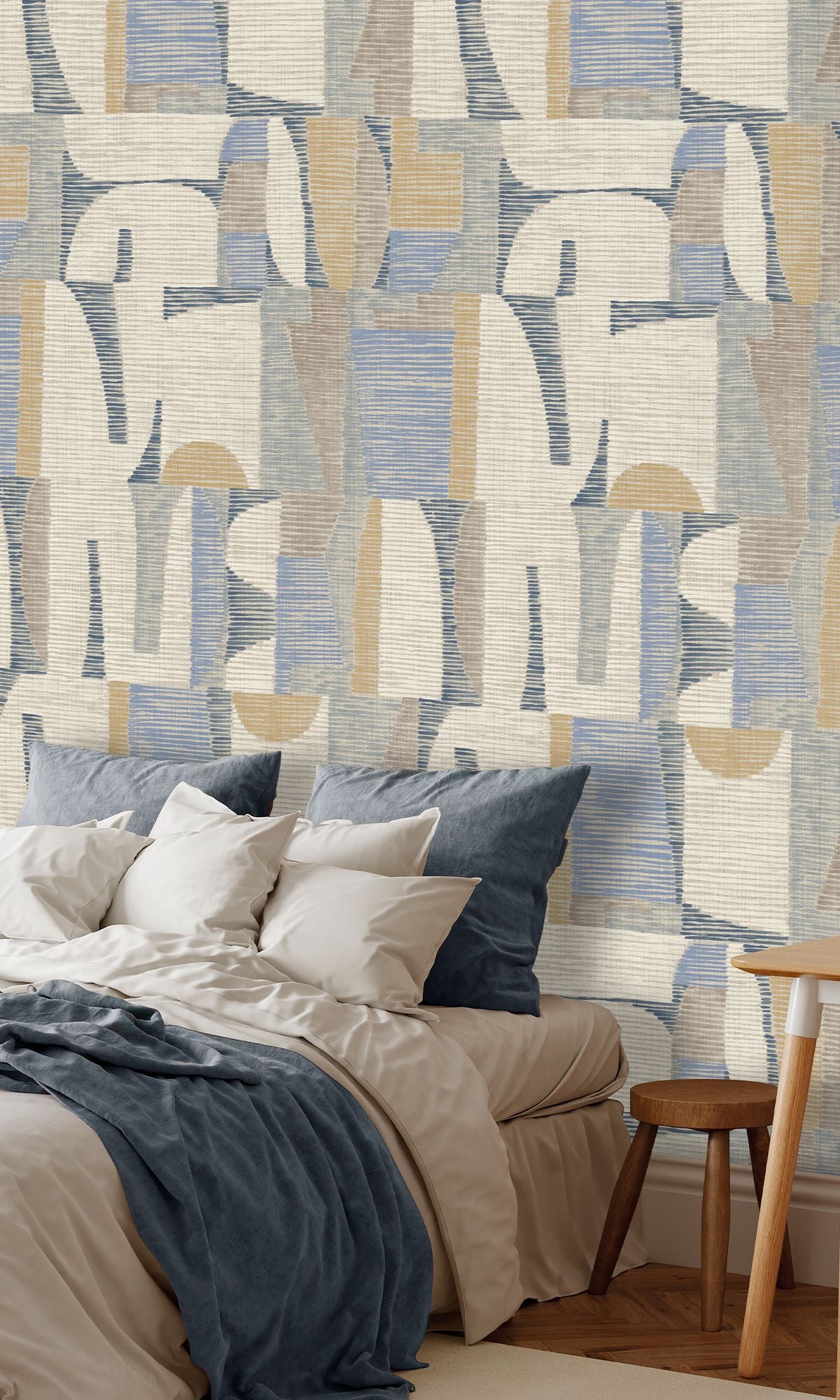 Crêpe Papier & Canary Wharf Ethnic Print Collage Wallpaper RM9052