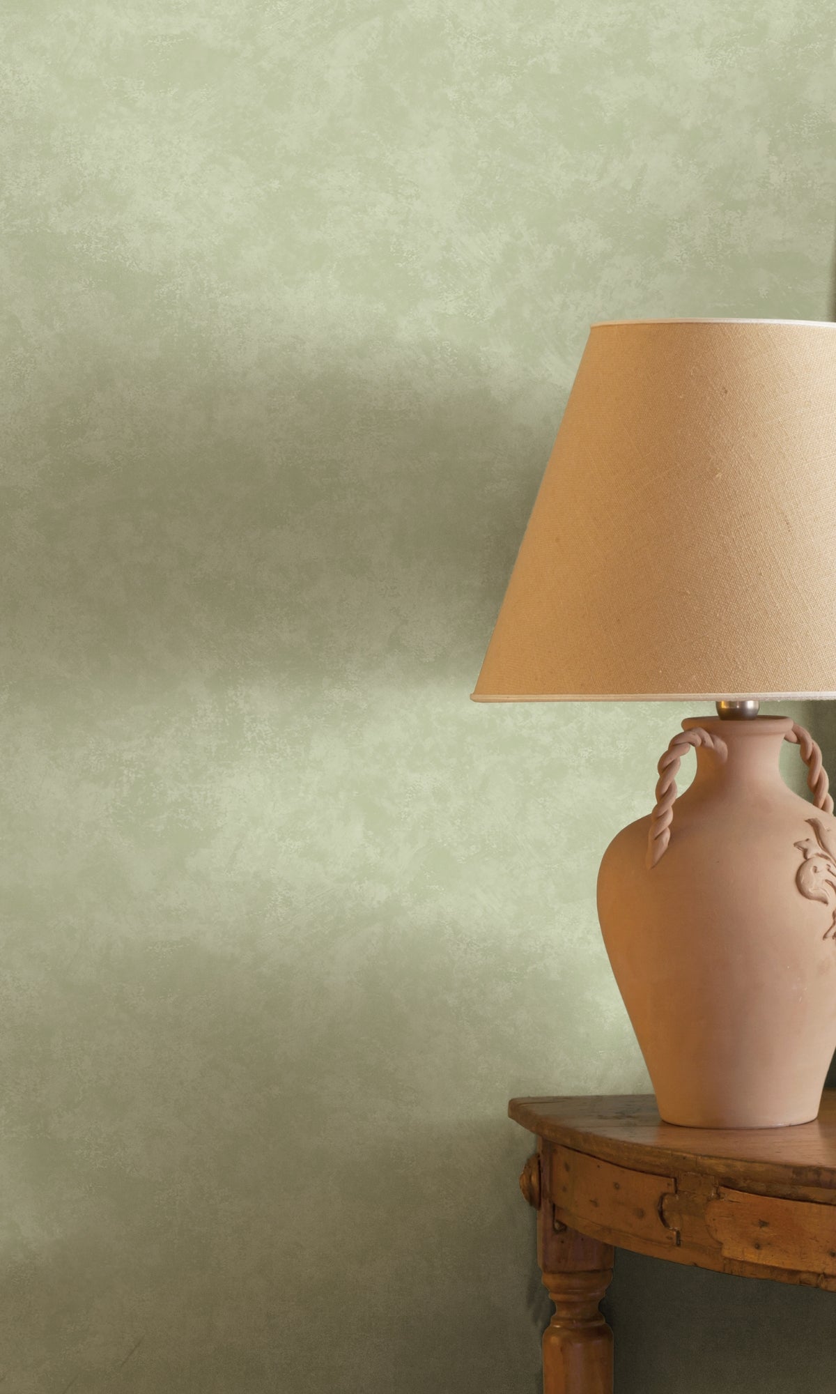 Sage Cloudy Like Plain Textured Wallpaper R8986