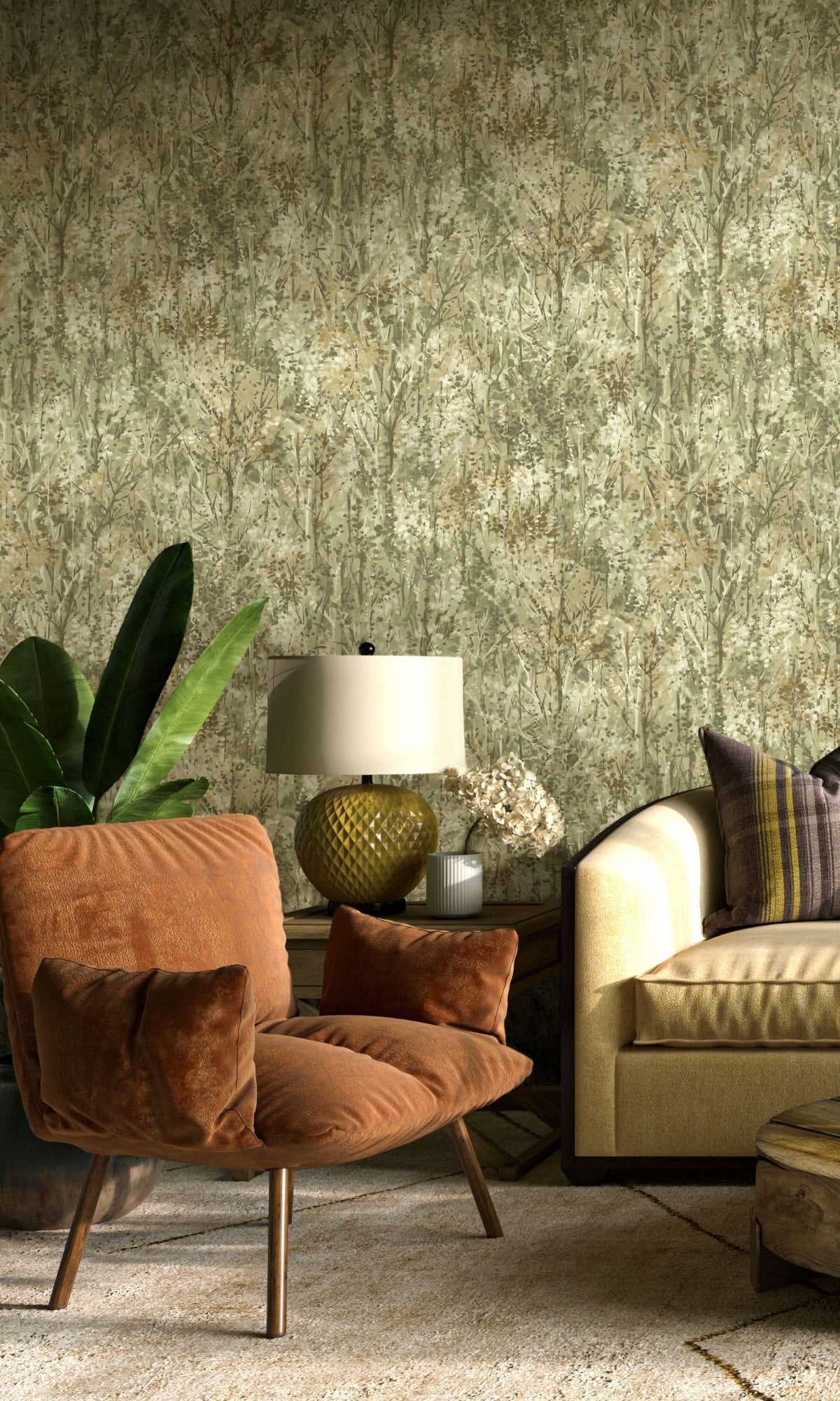 Sage Lust Forest Tropical Wallpaper R8949