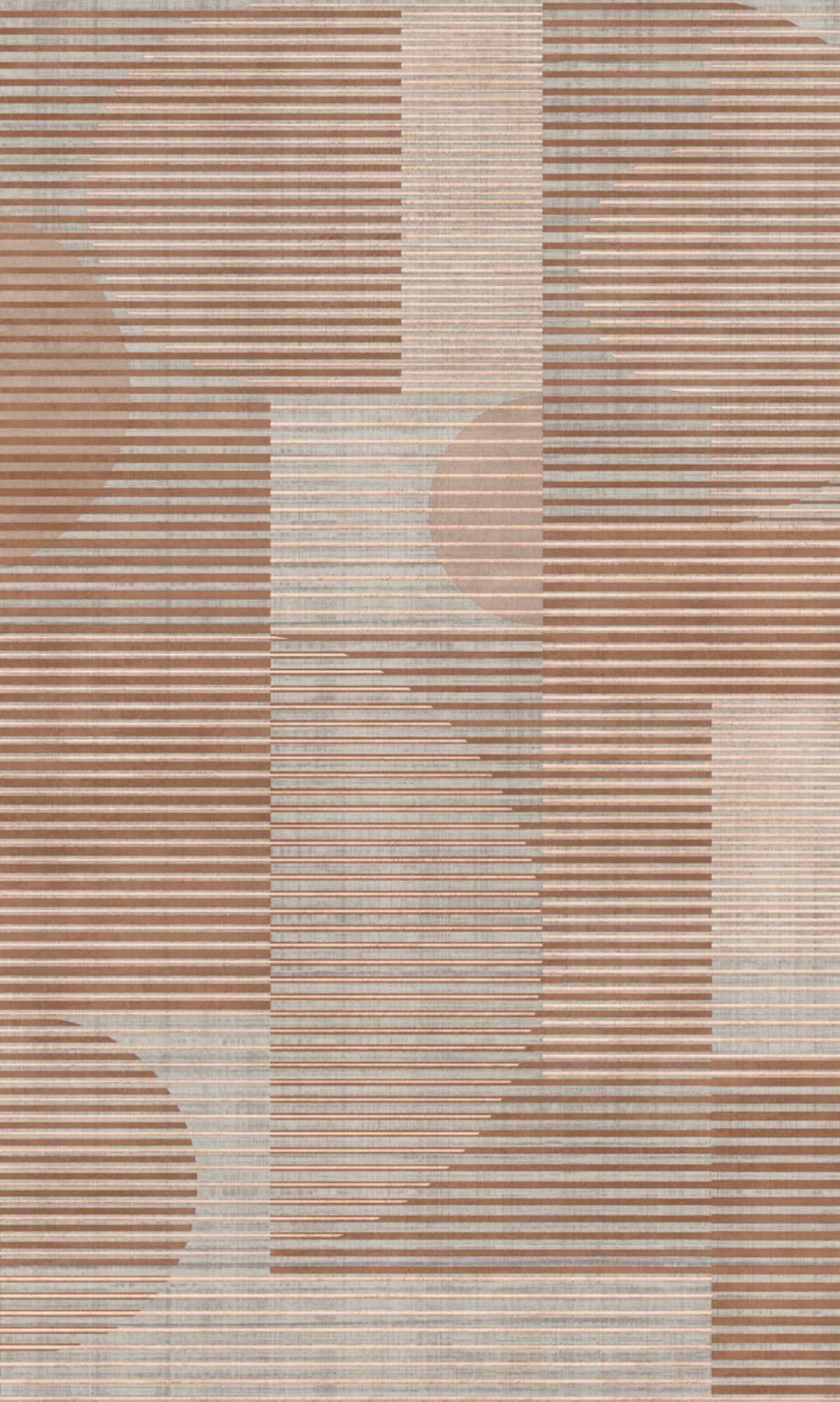 Taupe Circles Shapes Geometric Wallpaper R9056