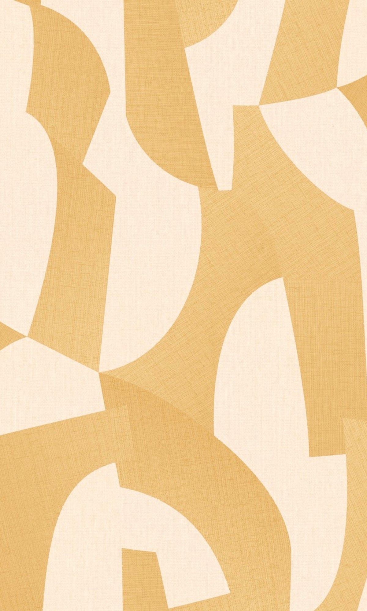Yellow Abstract Shapes Geometric Wallpaper R9052