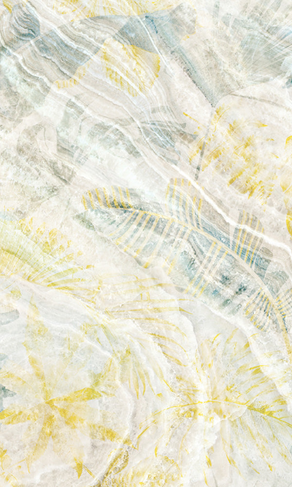 Yellow Ripples Mural M9950-Sample