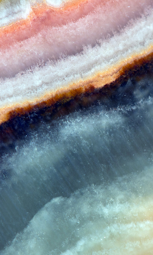Multi-colored Layered Crystal Stone Mural M9431 | Digital Wallpaper
