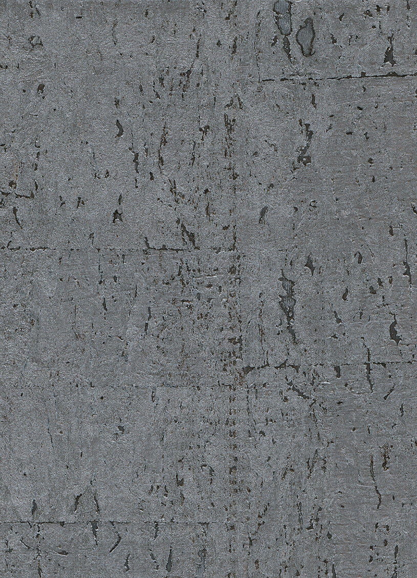 Alr Elder Cork Metallic Grey Wallpaper R2822