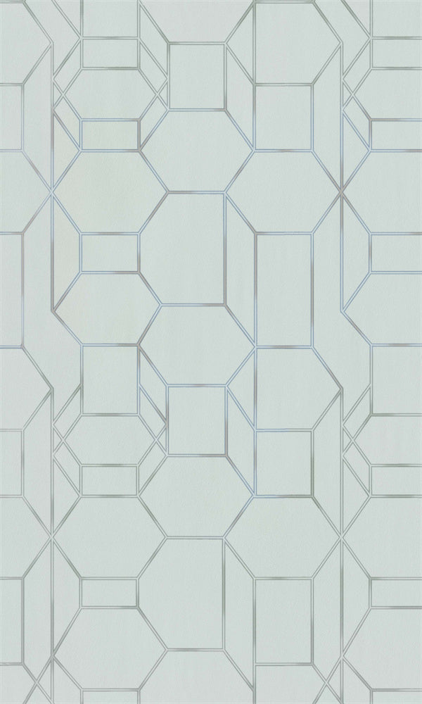 Beige Dimensional Chain Link Wallpaper R5664
