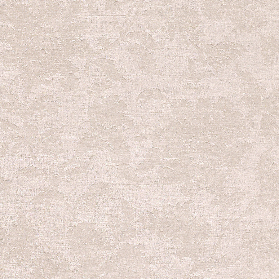 Sand Dignified Traditional Floral Wallpaper R2981